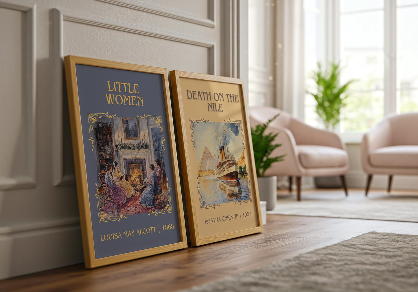 Little Women by Louisa May Alcott | Descriptive Book Poster | Minimalist