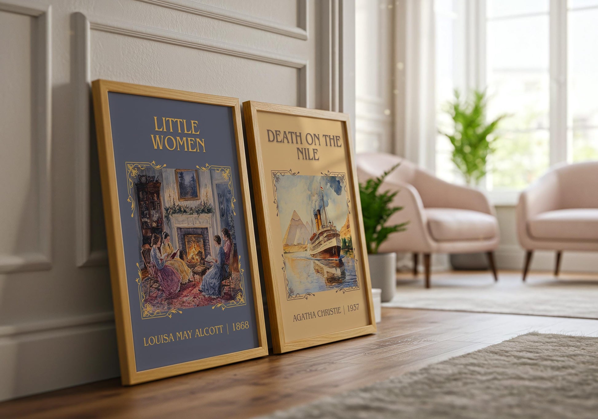 Little Women by Louisa May Alcott | Descriptive Book Poster | Minimalist