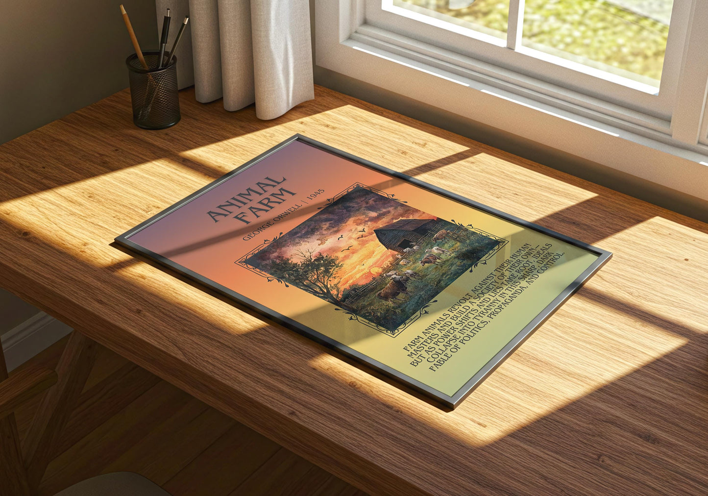 Animal Farm by George Orwell | Descriptive Book Poster | Blurby