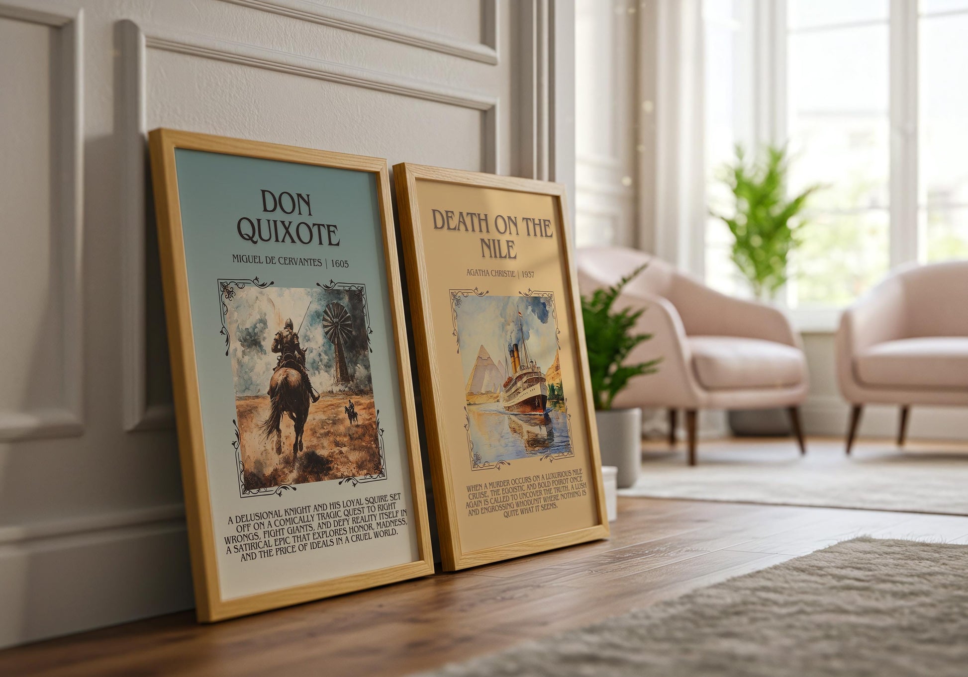 Don Quixote by Miguel De Cervantes | Descriptive Book Poster | Blurby