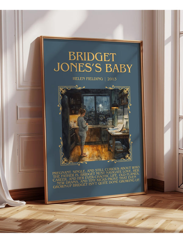 Bridget Jones's baby minimalist poster paper finish options – matte satin gloss