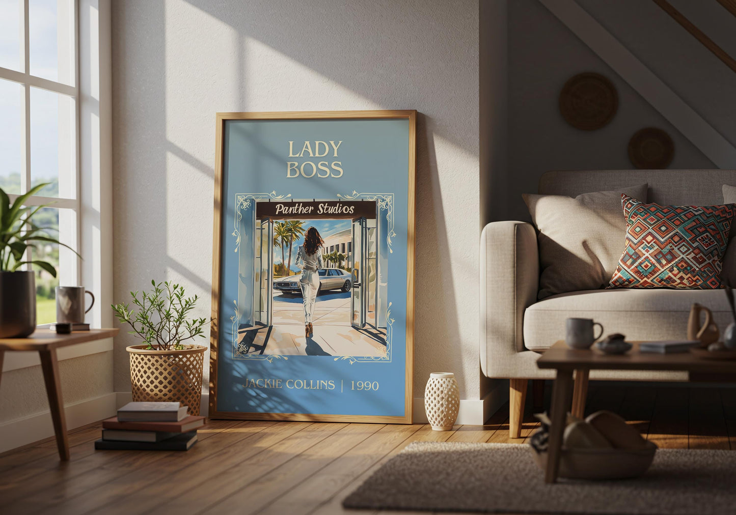 Lady Boss by Jackie Collins | Descriptive Book Poster | Minimalist