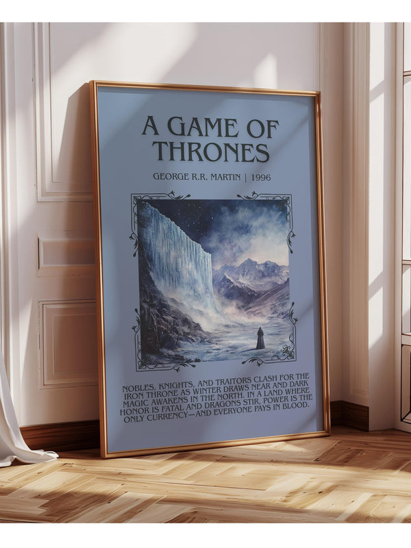 A Game Of Thrones minimalist poster paper finish options – matte satin gloss