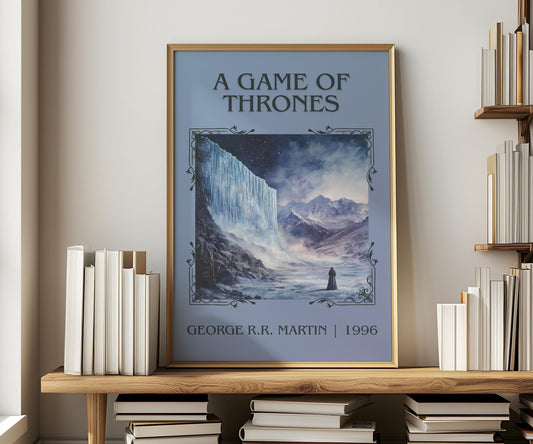 A Game Of Thrones by George R.R. Martin | Descriptive Book Poster | Minimalist