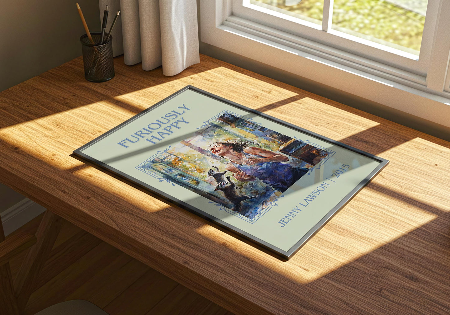 Furiously Happy by Jenny Lawson | Descriptive Book Poster | Minimalist