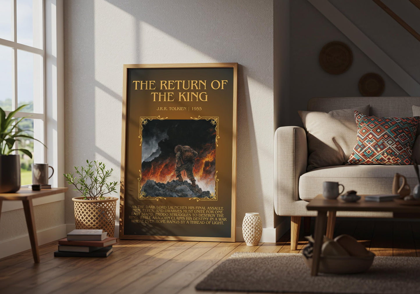 The Return Of The King by J.R.R. Tolkien | Descriptive Book Poster | Blurby