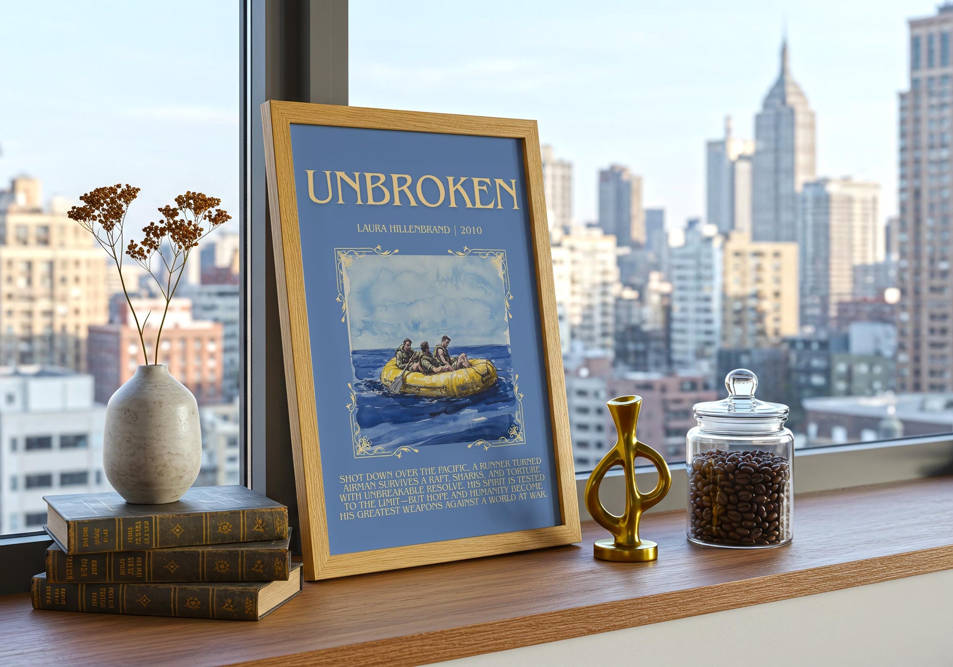 Unbroken by Laura Hillenbrand | Descriptive Book Poster | Blurby