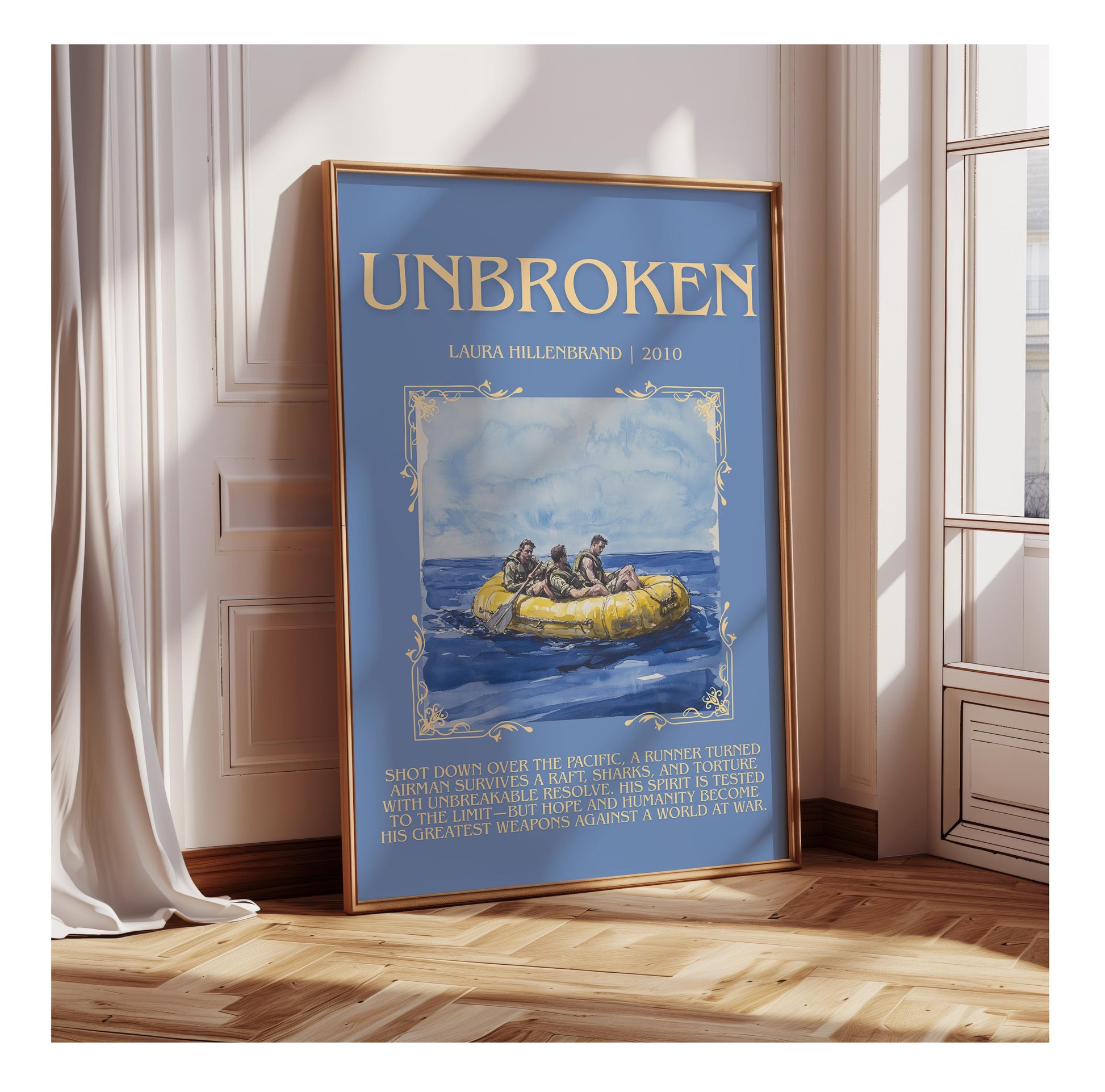 Unbroken by Laura Hillenbrand | Descriptive Book Poster | Blurby