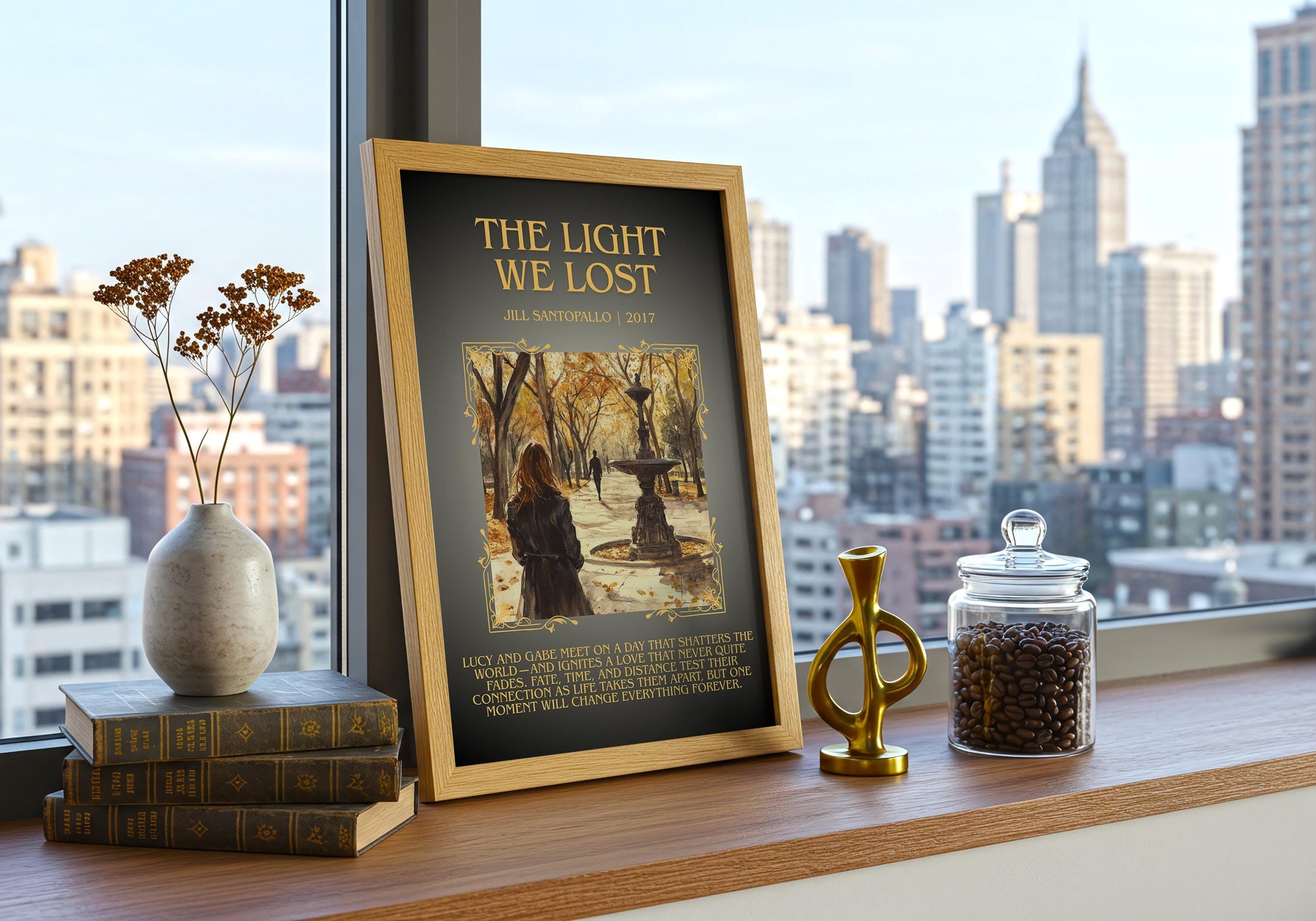 The Light We Lost by Jill Santopallo | Descriptive Book Poster | Blurby