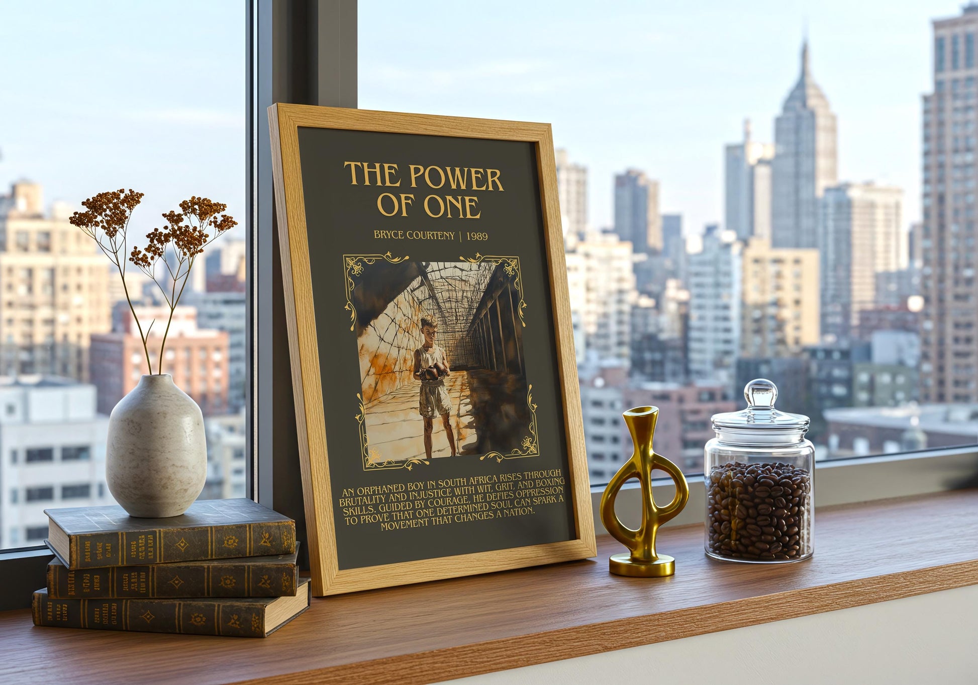 The Power Of One by Bryce Courtney | Descriptive Book Poster | Blurby