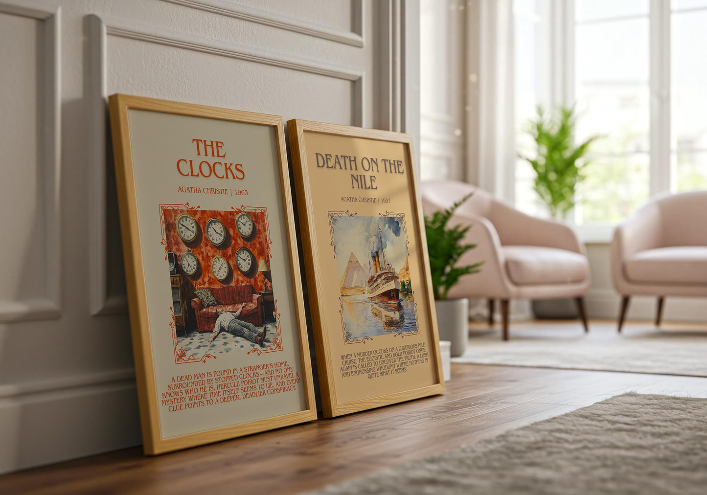 The Clocks by Agatha Christie | Descriptive Book Poster | Blurby