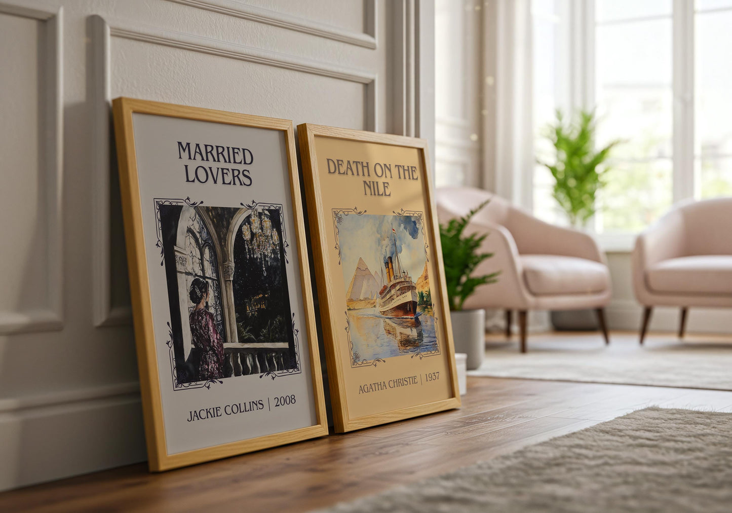 Married Lovers by Jackie Collins | Descriptive Book Poster | Minimalist