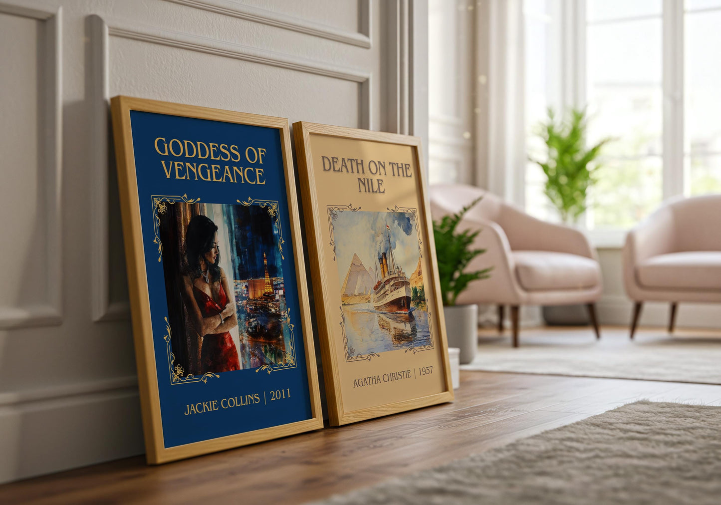 Goddess Of Vengeance by Jackie Collins | Descriptive Book Poster | Minimalist