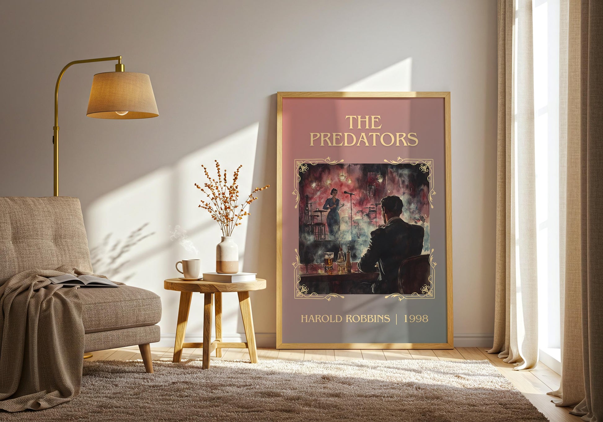 The Predators by Harold Robbins | Descriptive Book Poster | Minimalist