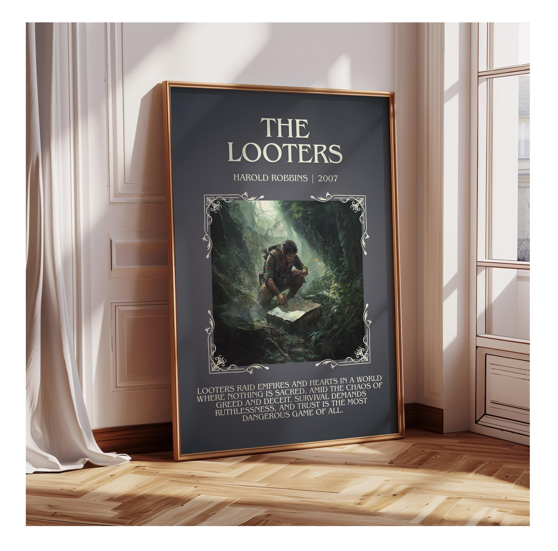 The Looters by Harold Robbins | Descriptive Book Poster | Blurby