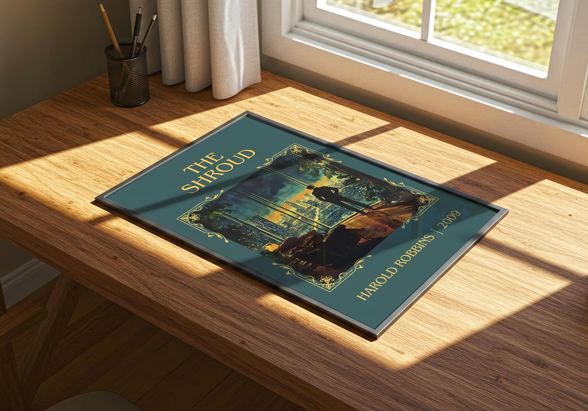 The Shroud by Harold Robbins | Descriptive Book Poster | Minimalist