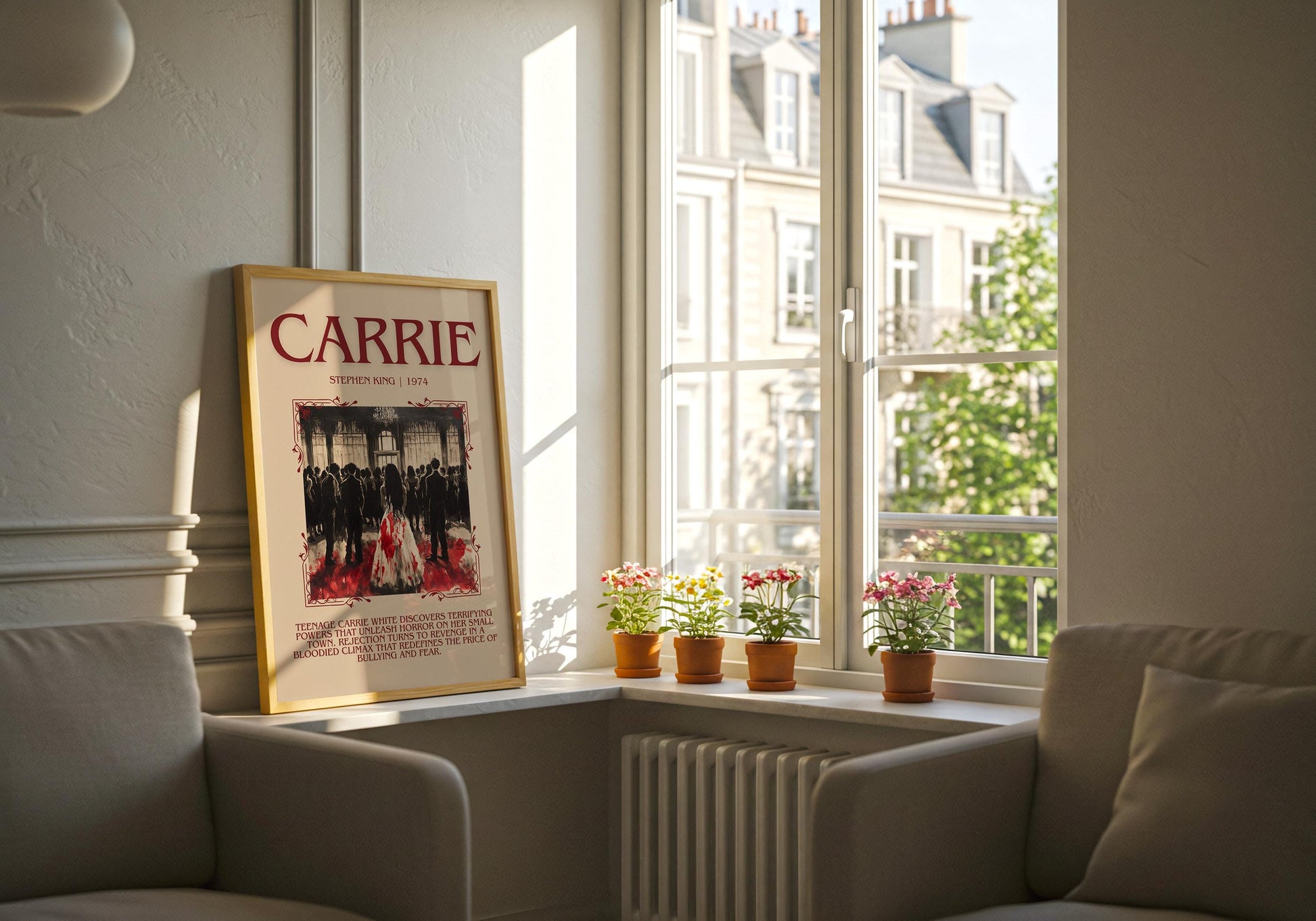 Carrie by Stephen King | Descriptive Book Poster | Blurby