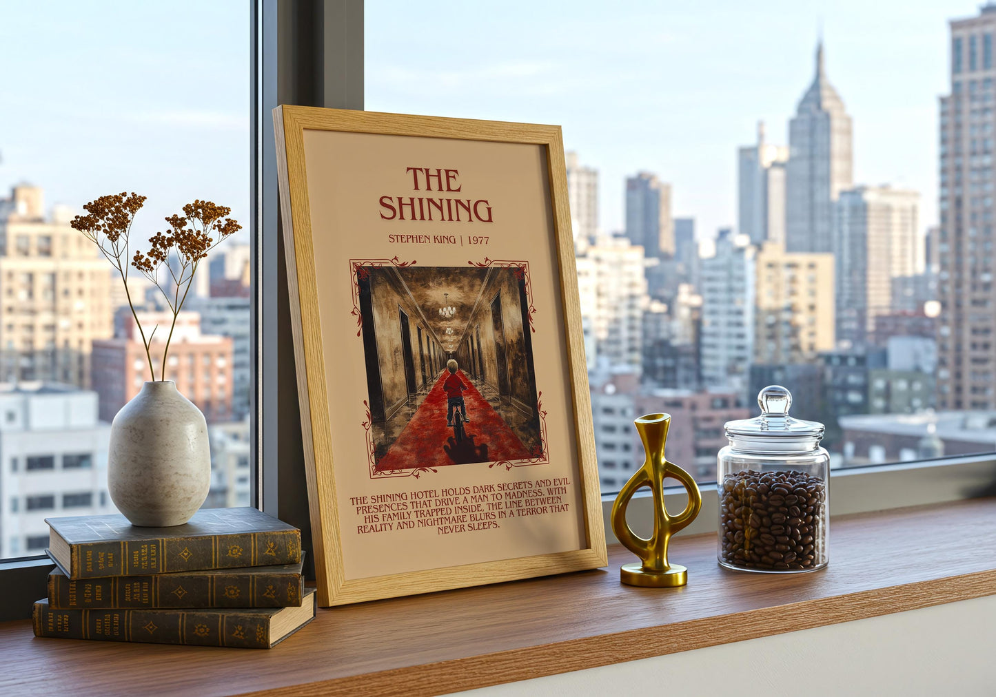 The Shining by Stephen King | Descriptive Book Poster | Blurby