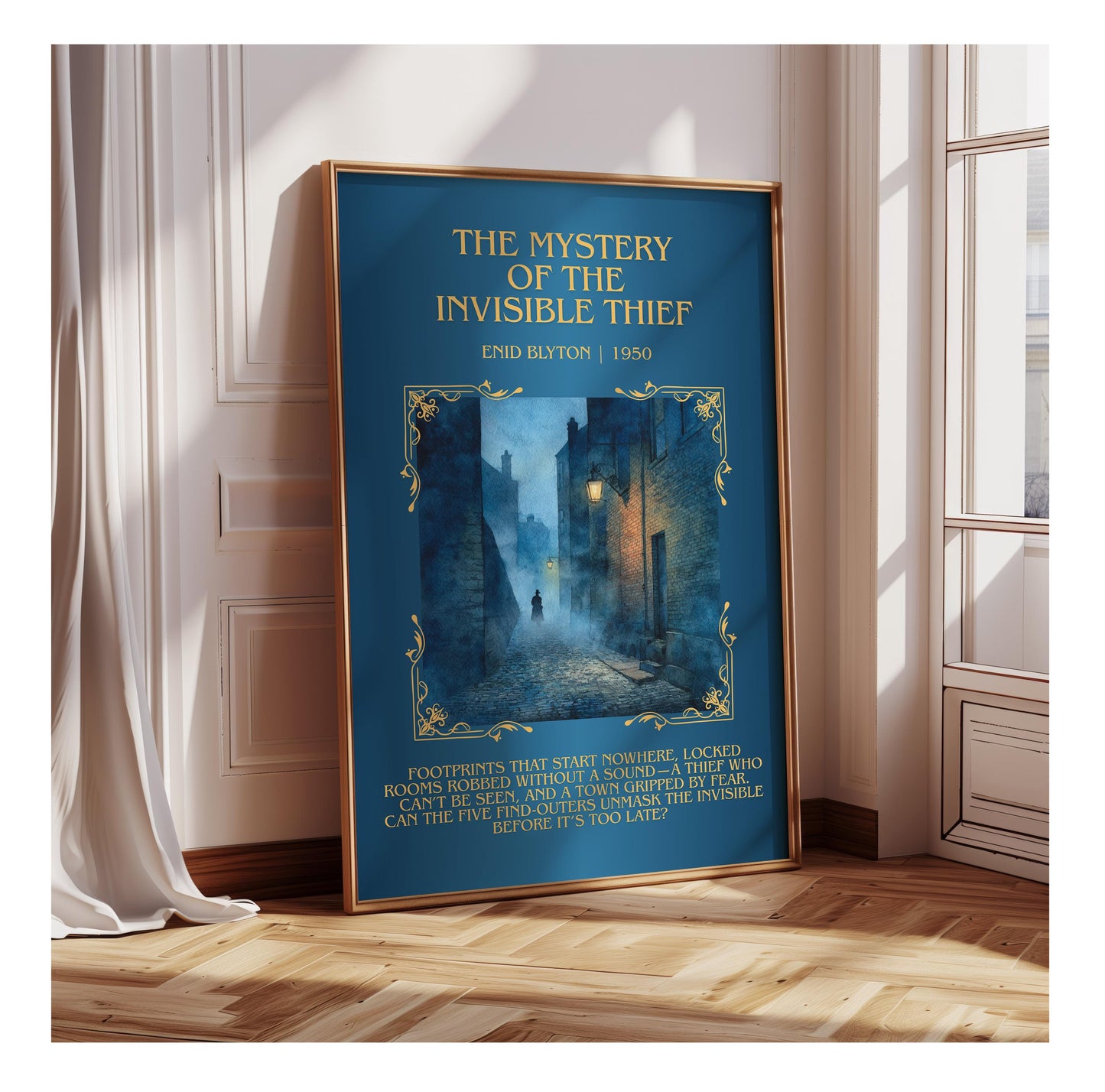 The Mystery Of The Invisible Thief by Enid Blyton | Descriptive Book Poster | Blurby