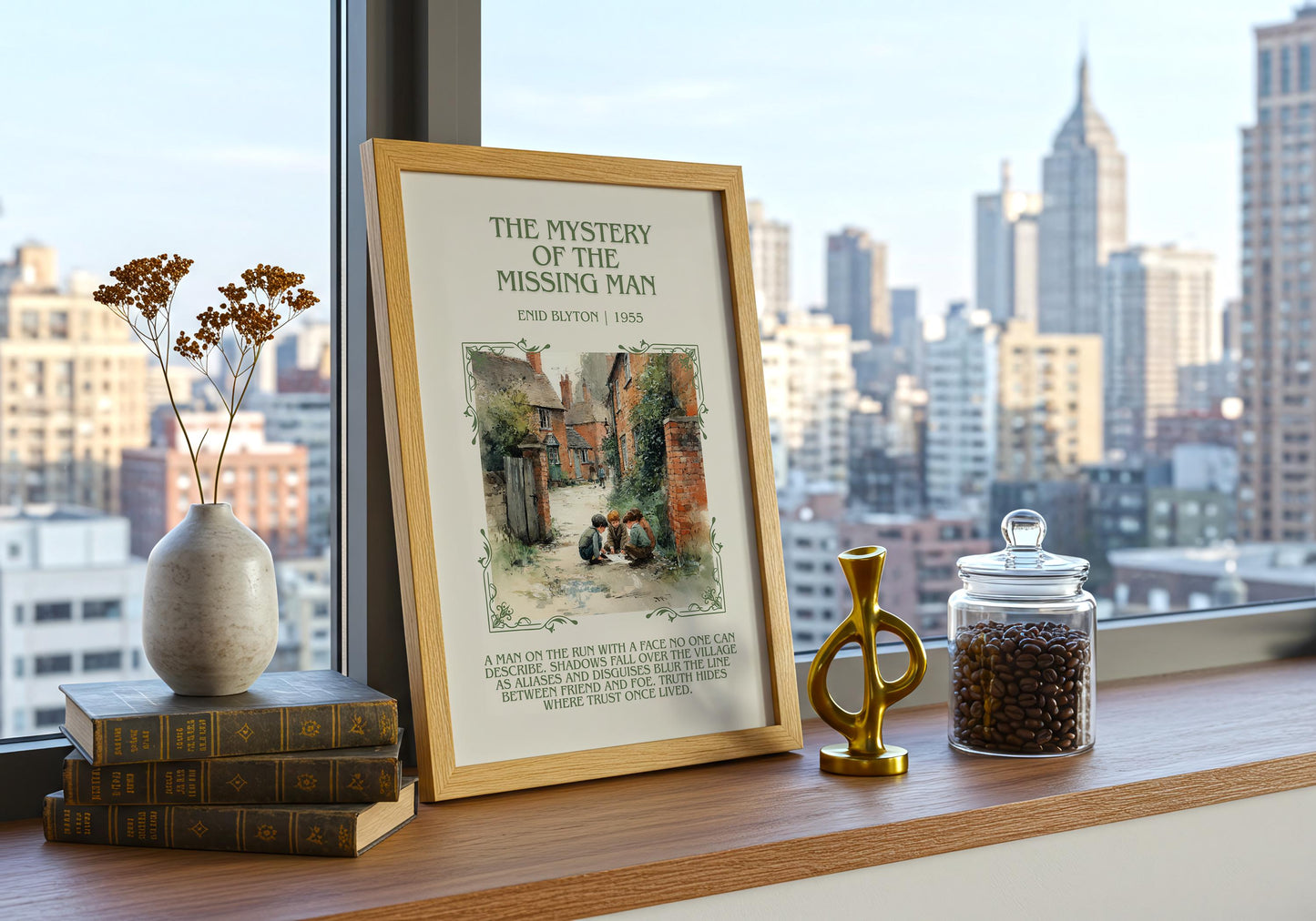 The Mystery Of The Missing Man by Enid Blyton | Descriptive Book Poster | Blurby