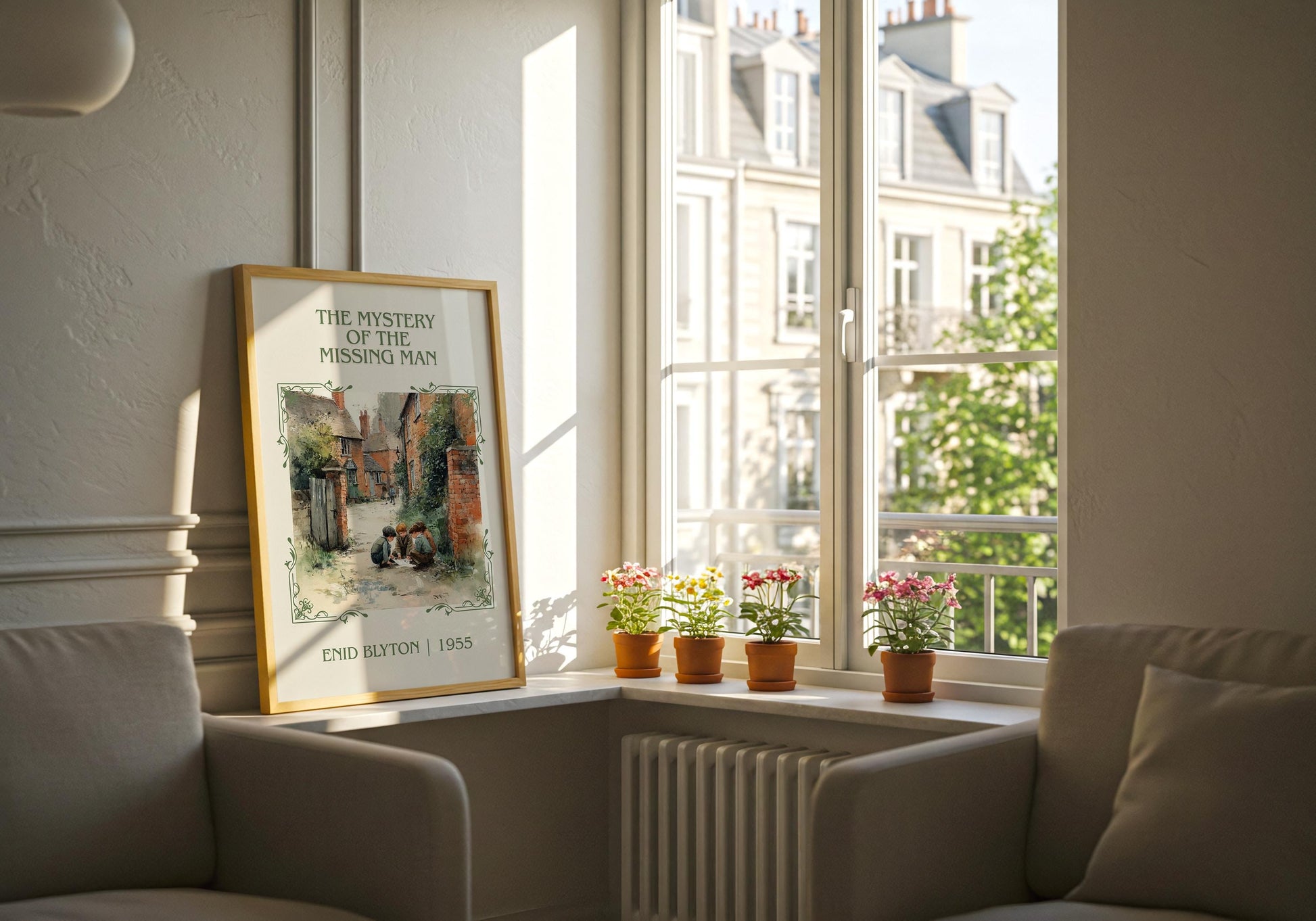 The Mystery Of The Missing Man by Enid Blyton | Descriptive Book Poster | Minimalist