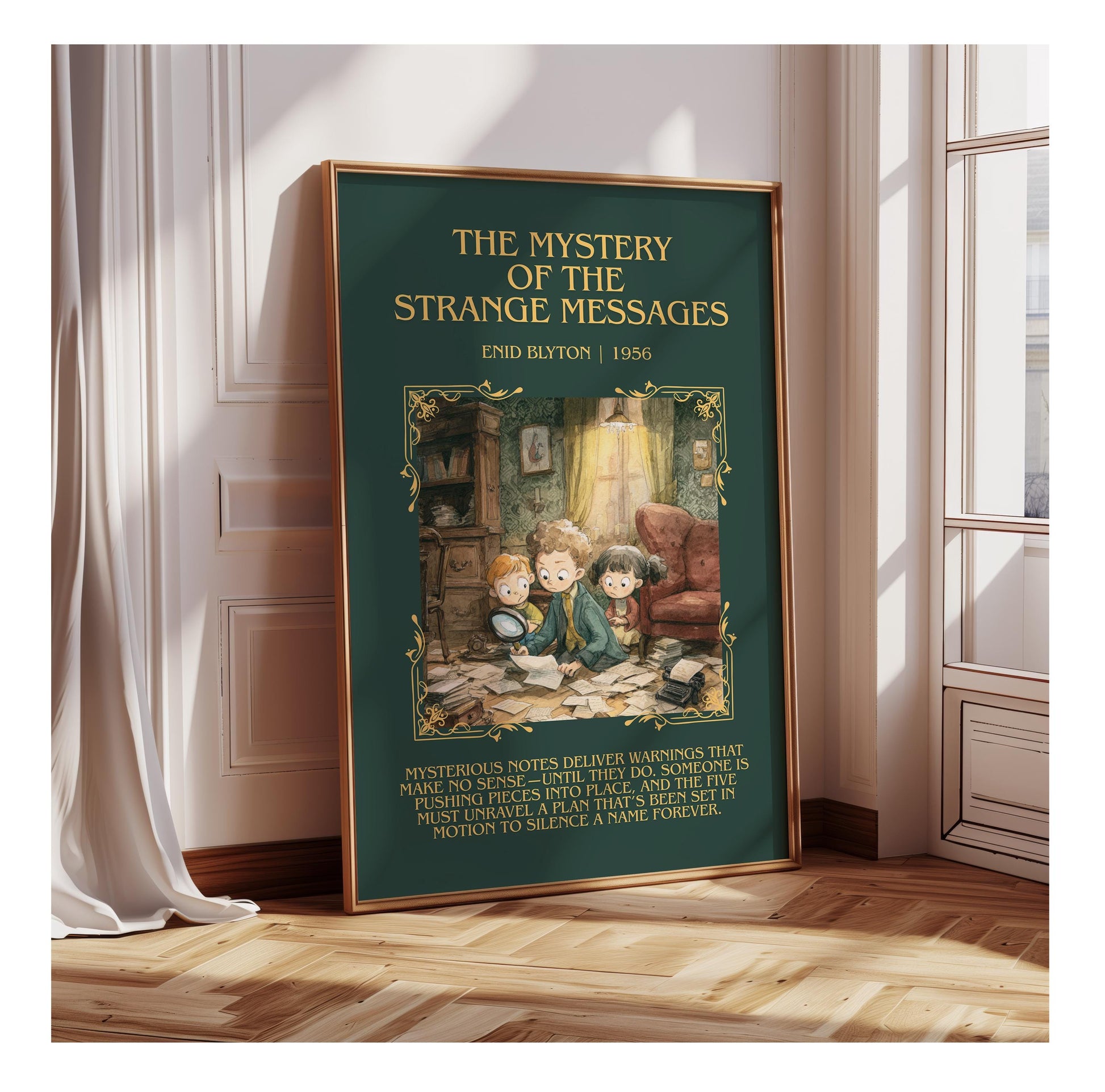 The Mystery Of The Strange Messages by Enid Blyton | Descriptive Book Poster | Blurby
