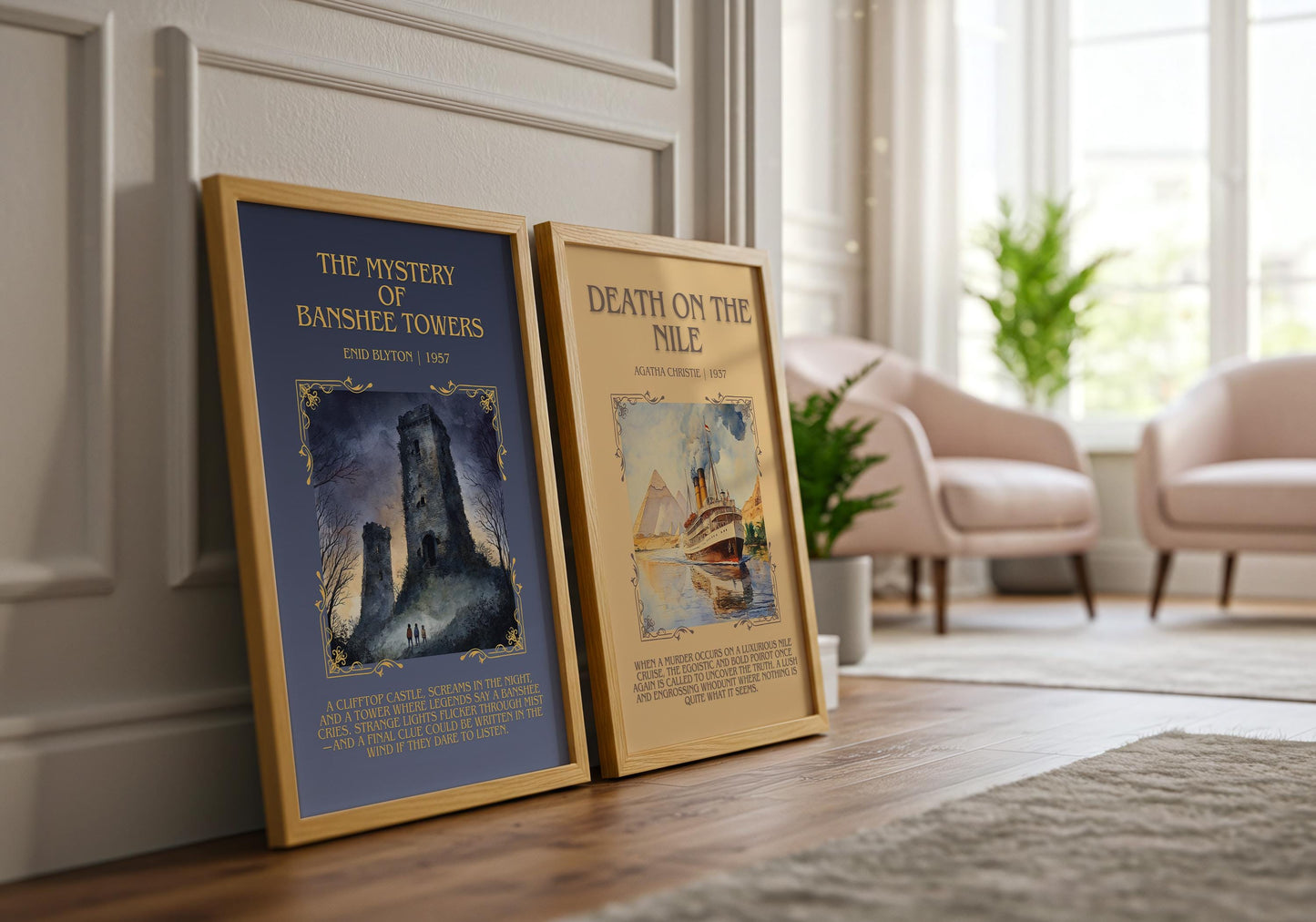 The Mystery Of Banshee Towers by Enid Blyton | Descriptive Book Poster | Blurby