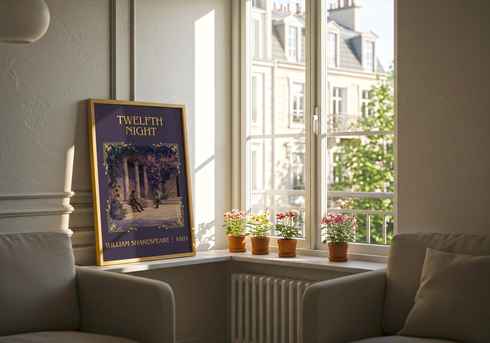 Twelfth Night by William Shakespeare | Descriptive Book Poster | Minimalist