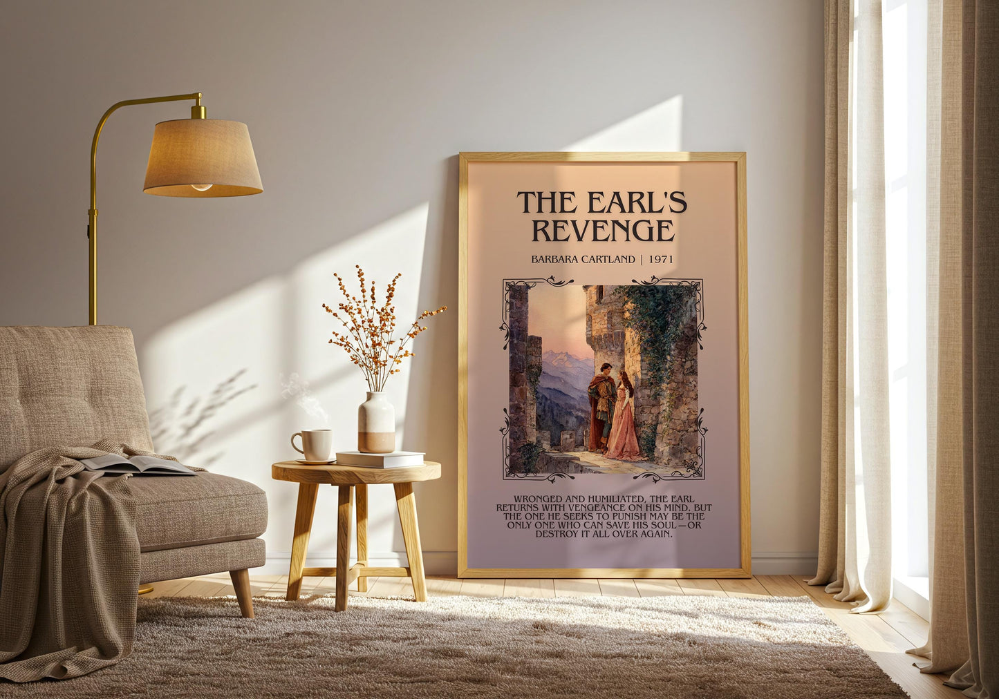 The Earl's Revenge by Barbara Cartland | Descriptive Book Poster | Blurby