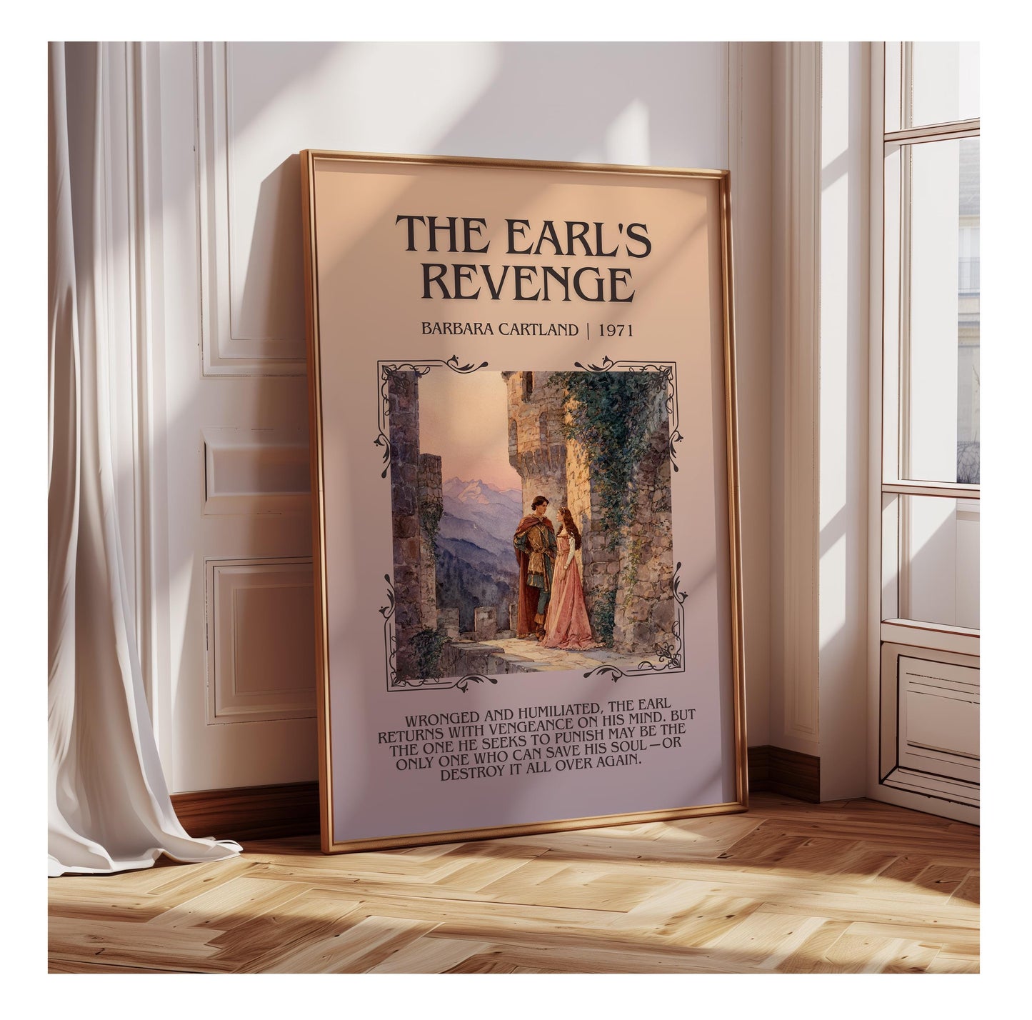 The Earl's Revenge by Barbara Cartland | Descriptive Book Poster | Blurby