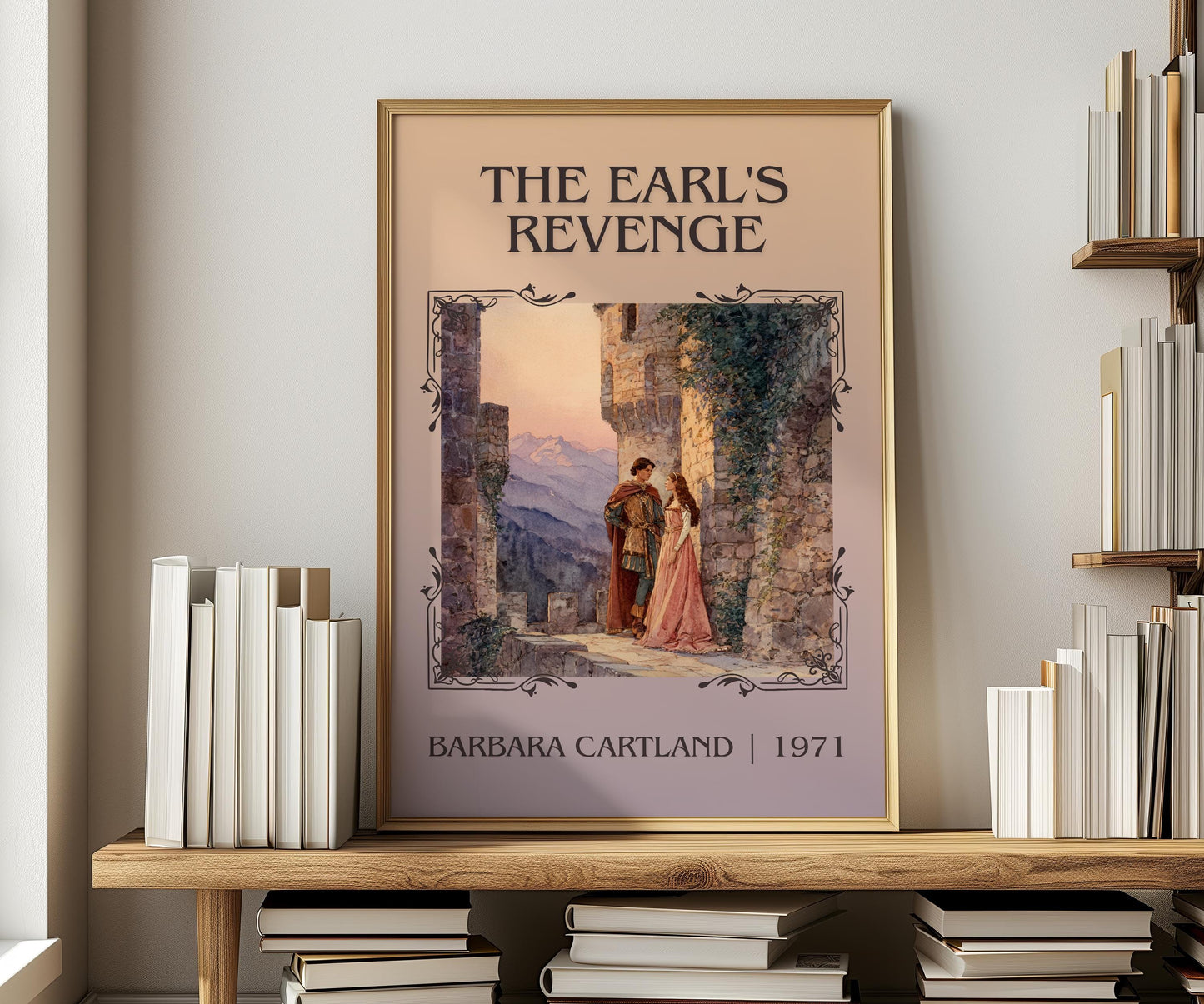 The Earl's Revenge by Barbara Cartland | Descriptive Book Poster | Minimalist