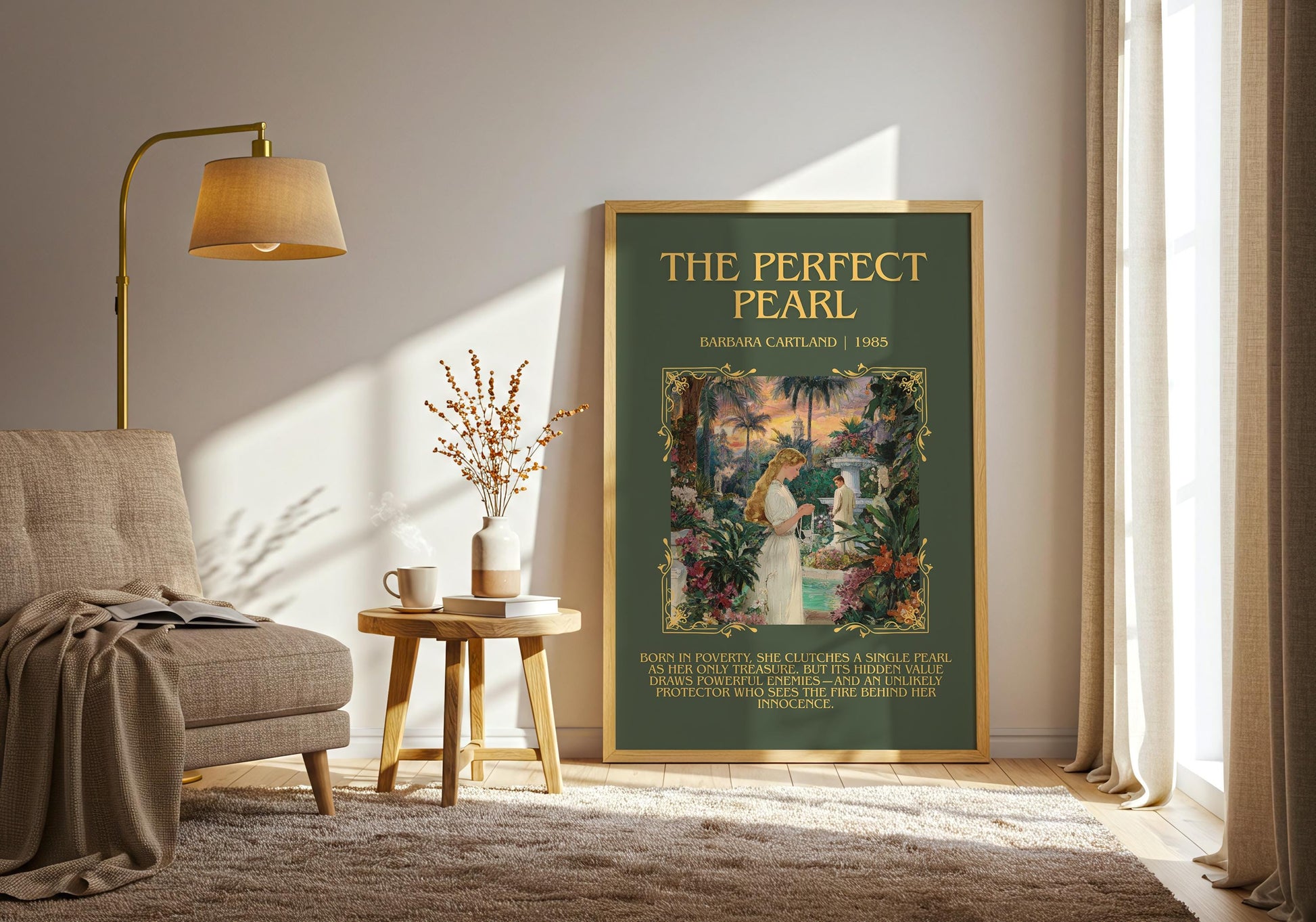 The Perfect Pearl by Barbara Cartland | Descriptive Book Poster | Blurby