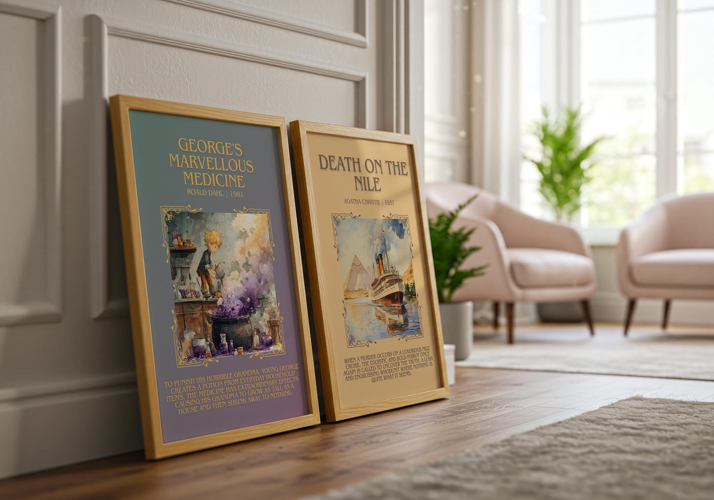 George's Marvellous Medicine by Roald Dahl | Descriptive Book Poster | Blurby