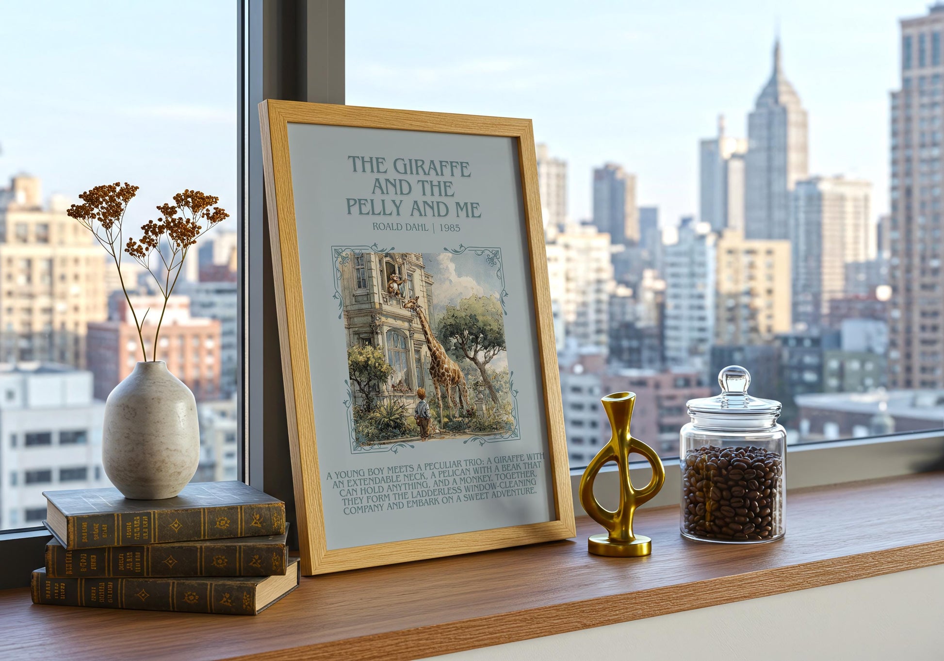 The Giraffe And The Pelly And Me by Roald Dahl | Descriptive Book Poster | Blurby