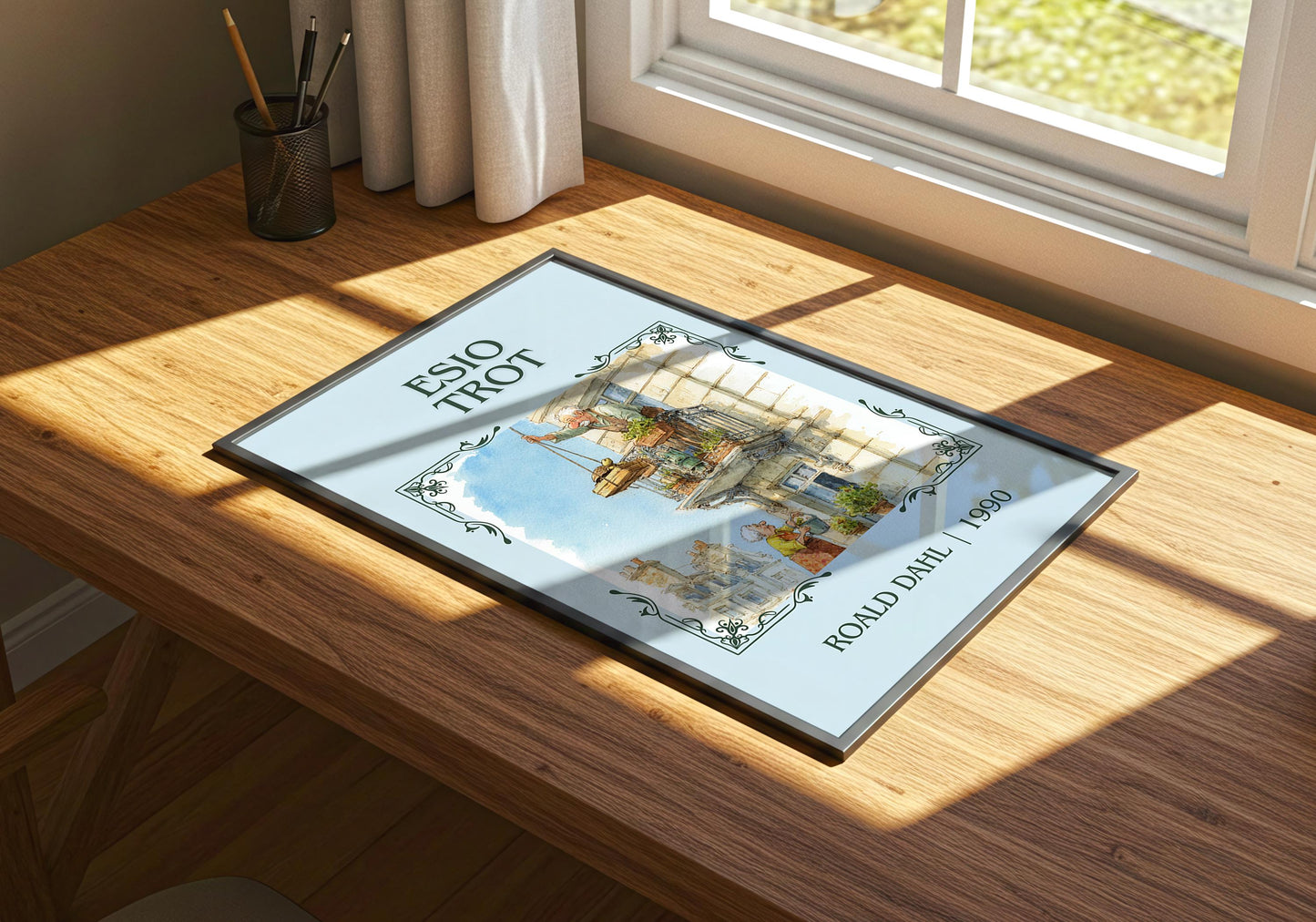 Esio Trot by Roald Dahl | Descriptive Book Poster | Minimalist