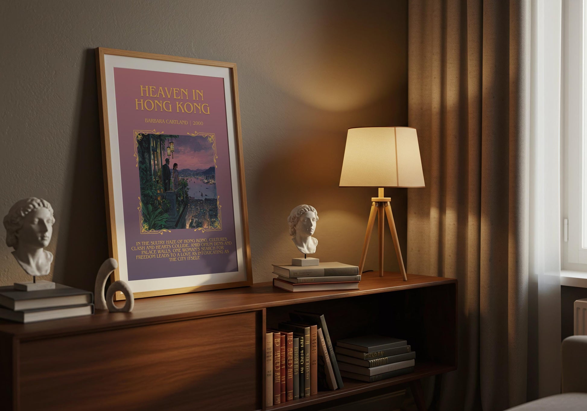 Heaven In Hong Kong by Barbara Cartland | Descriptive Book Poster | Blurby
