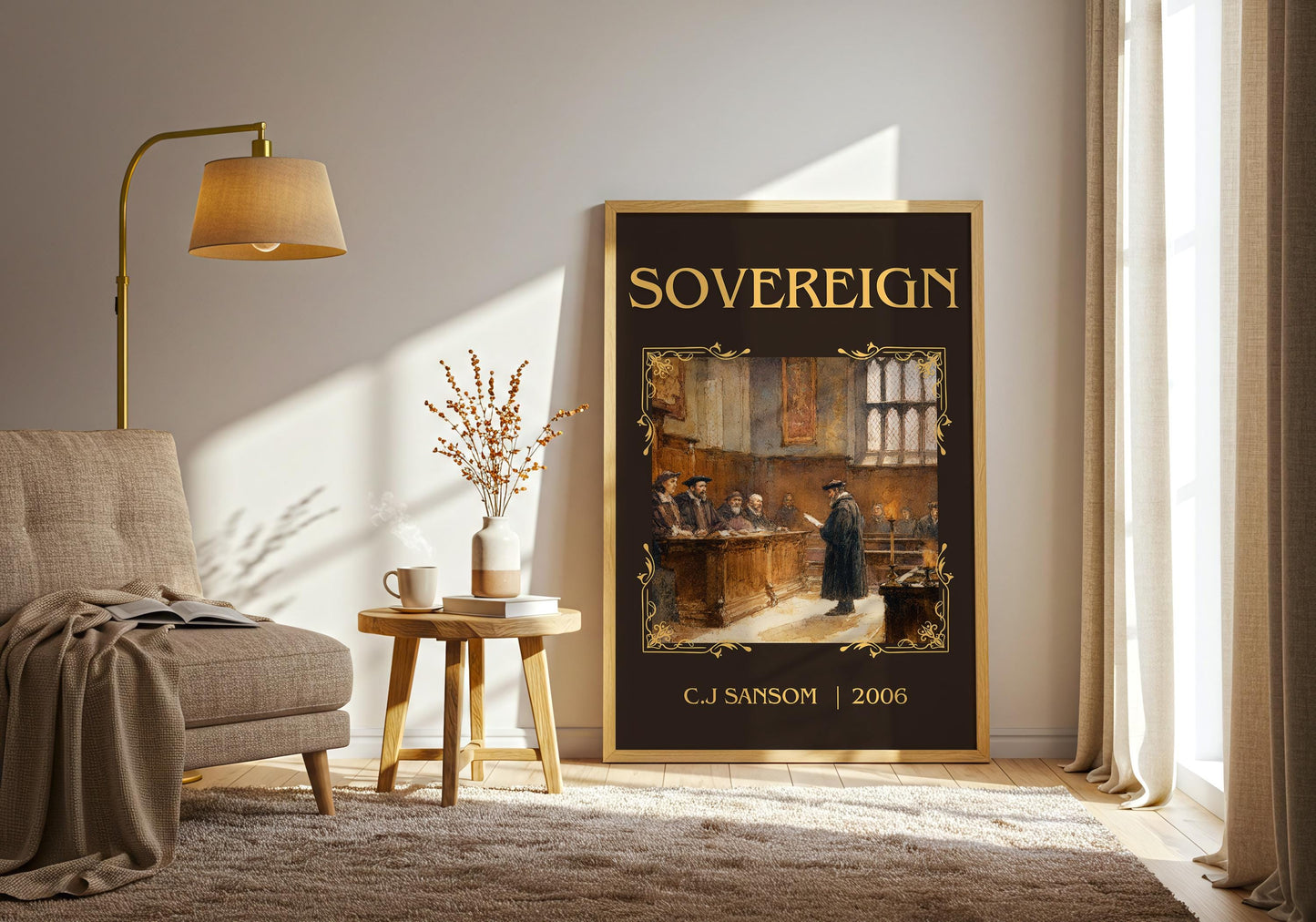 Sovereign by C.J. Samson | Descriptive Book Poster | Minimalist