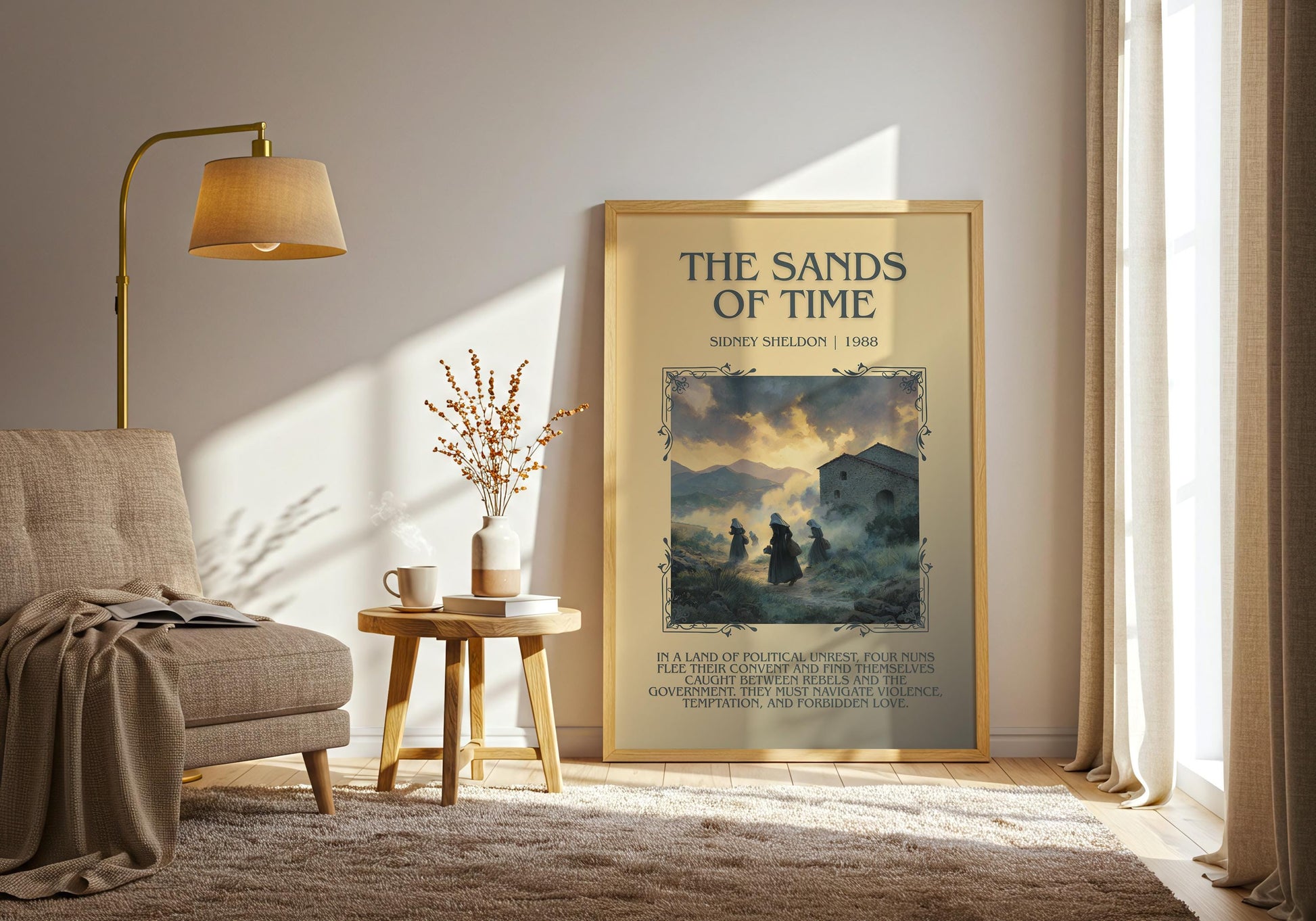 The Sands Of Time by Sidney Sheldon | Descriptive Book Poster | Blurby
