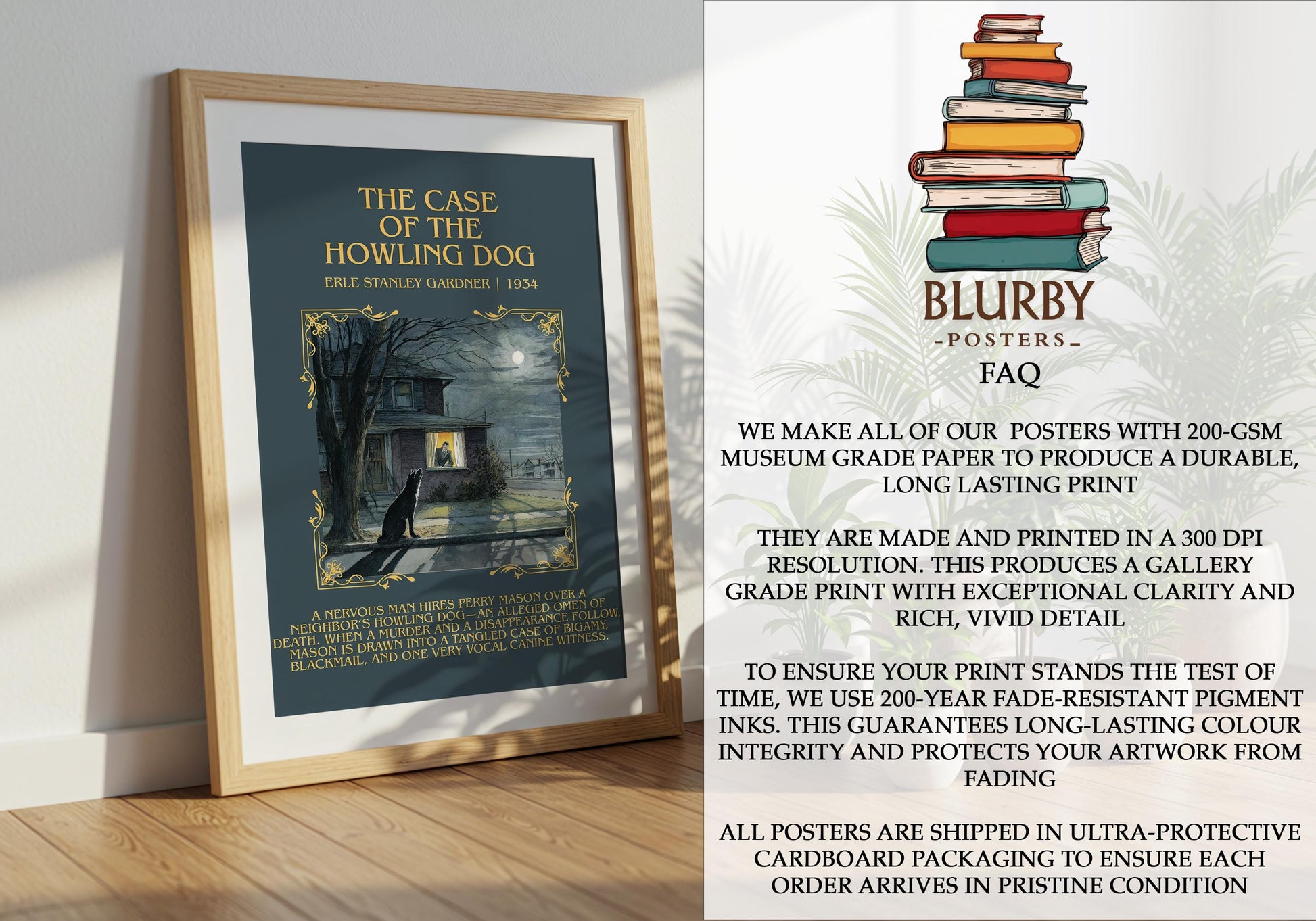 The Case Of The Howling Dog by Erle Stanley Gardner | Descriptive Book Poster | Blurby