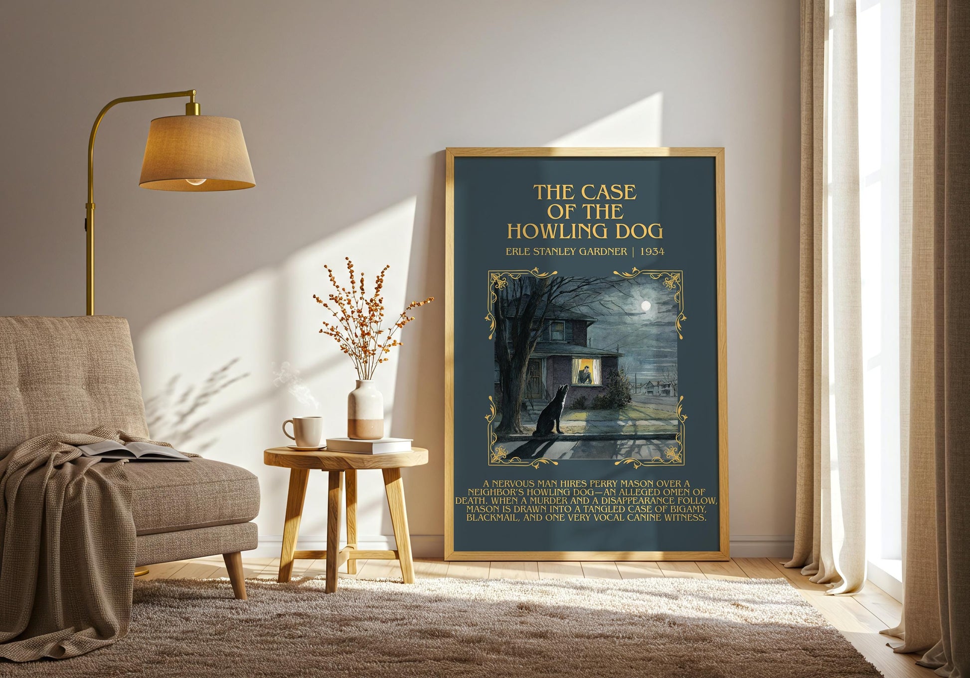 The Case Of The Howling Dog by Erle Stanley Gardner | Descriptive Book Poster | Blurby