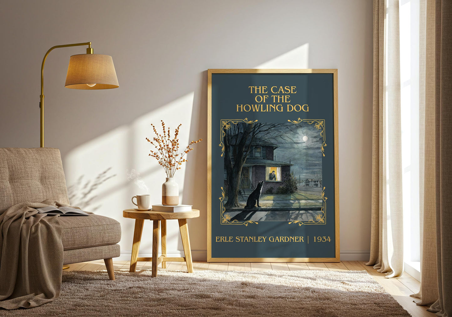 The Case Of The Howling Dog by Erle Stanley Gardner | Descriptive Book Poster | Minimalist