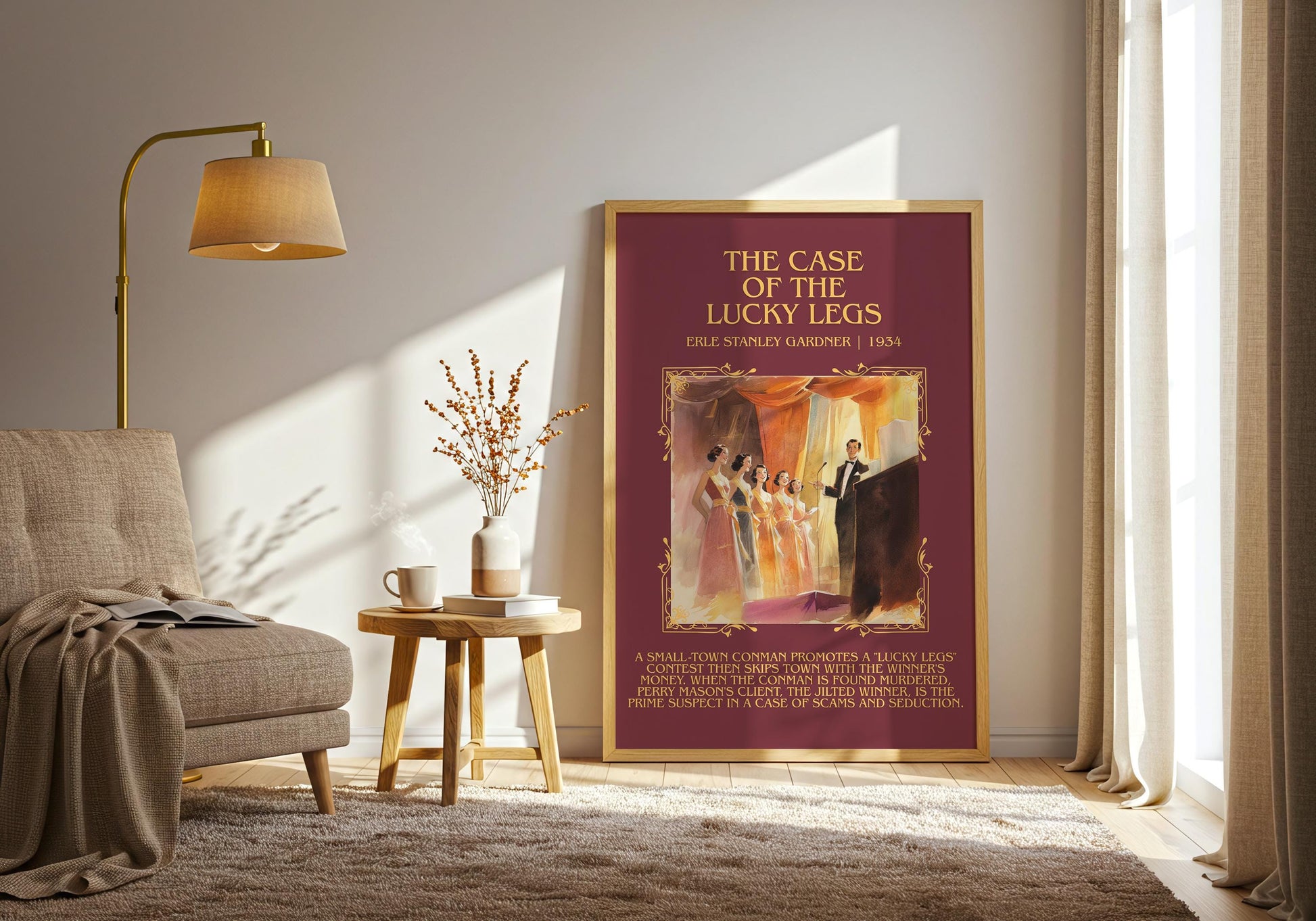 The Case Of The Lucky Legs by Erle Stanley Gardner | Descriptive Book Poster | Blurby