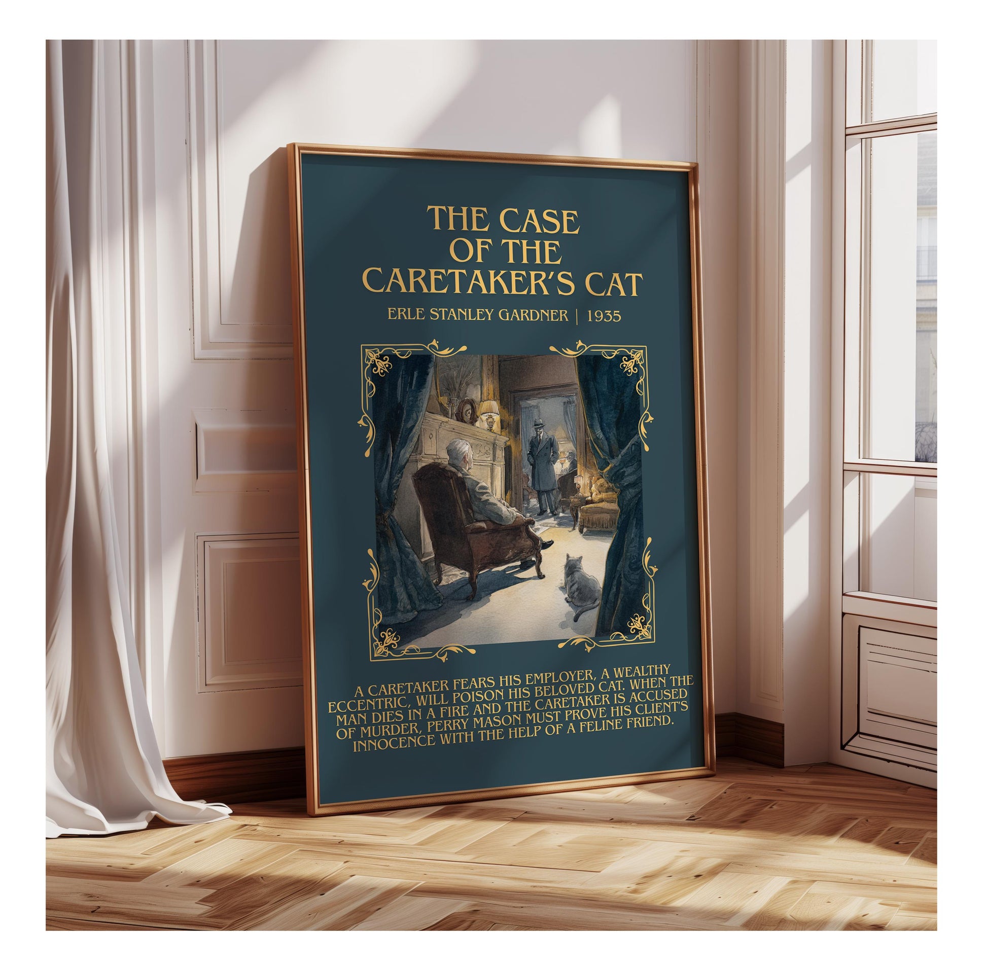 The Case Of The Caretaker's Cat by Erle Stanley Gardner | Descriptive Book Poster | Blurby
