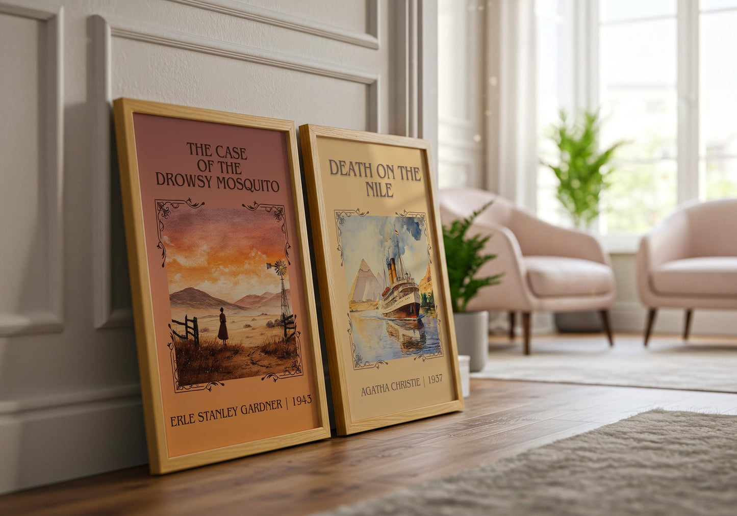 The Case Of The Drowsy Mosquito by Erle Stanley Gardner | Descriptive Book Poster | Minimalist