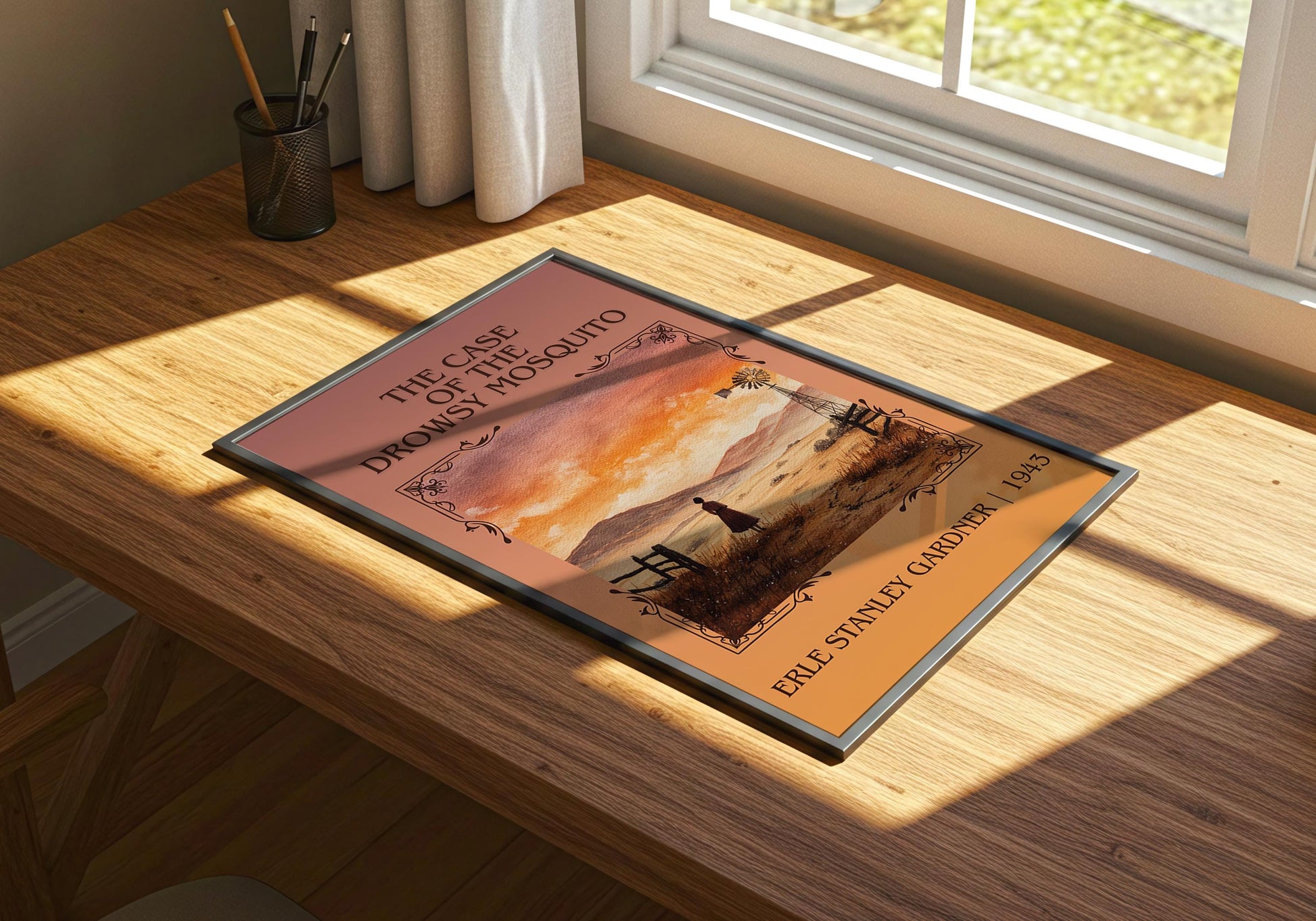 The Case Of The Drowsy Mosquito by Erle Stanley Gardner | Descriptive Book Poster | Minimalist