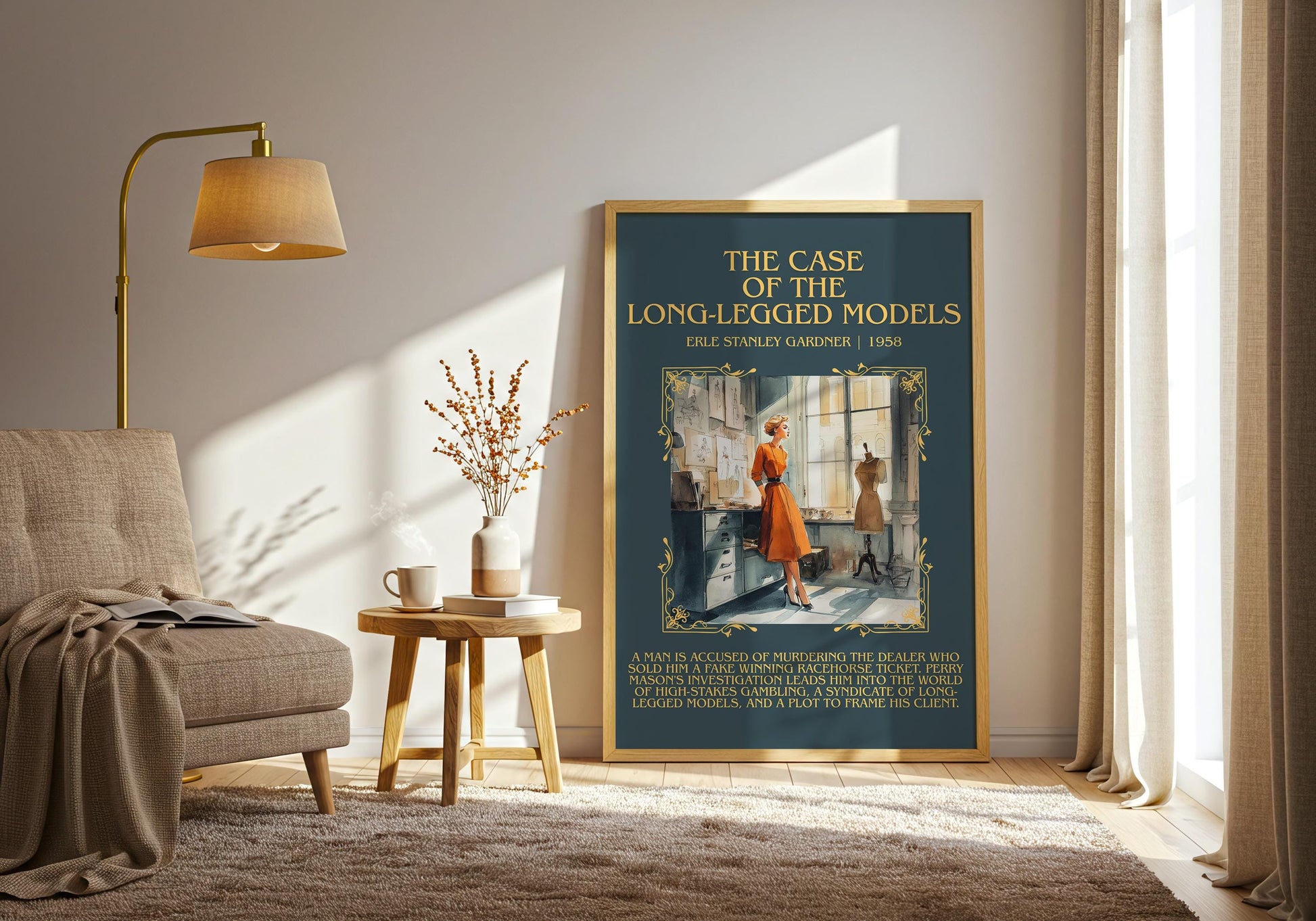 The Case Of The Long-legged Model by Erle Stanley Gardner | Descriptive Book Poster | Blurby