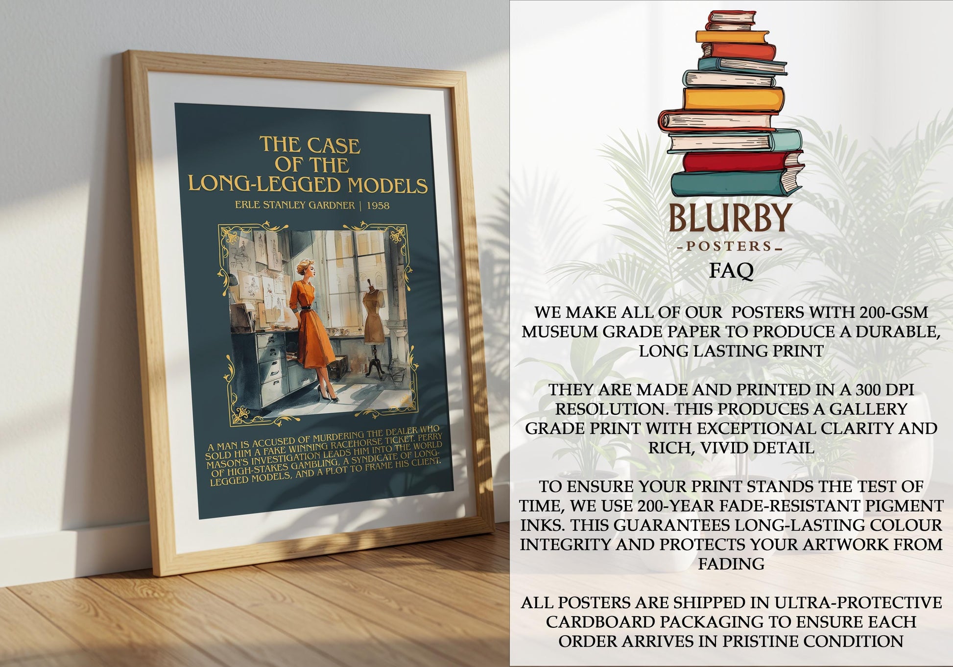 The Case Of The Long-legged Model by Erle Stanley Gardner | Descriptive Book Poster | Blurby