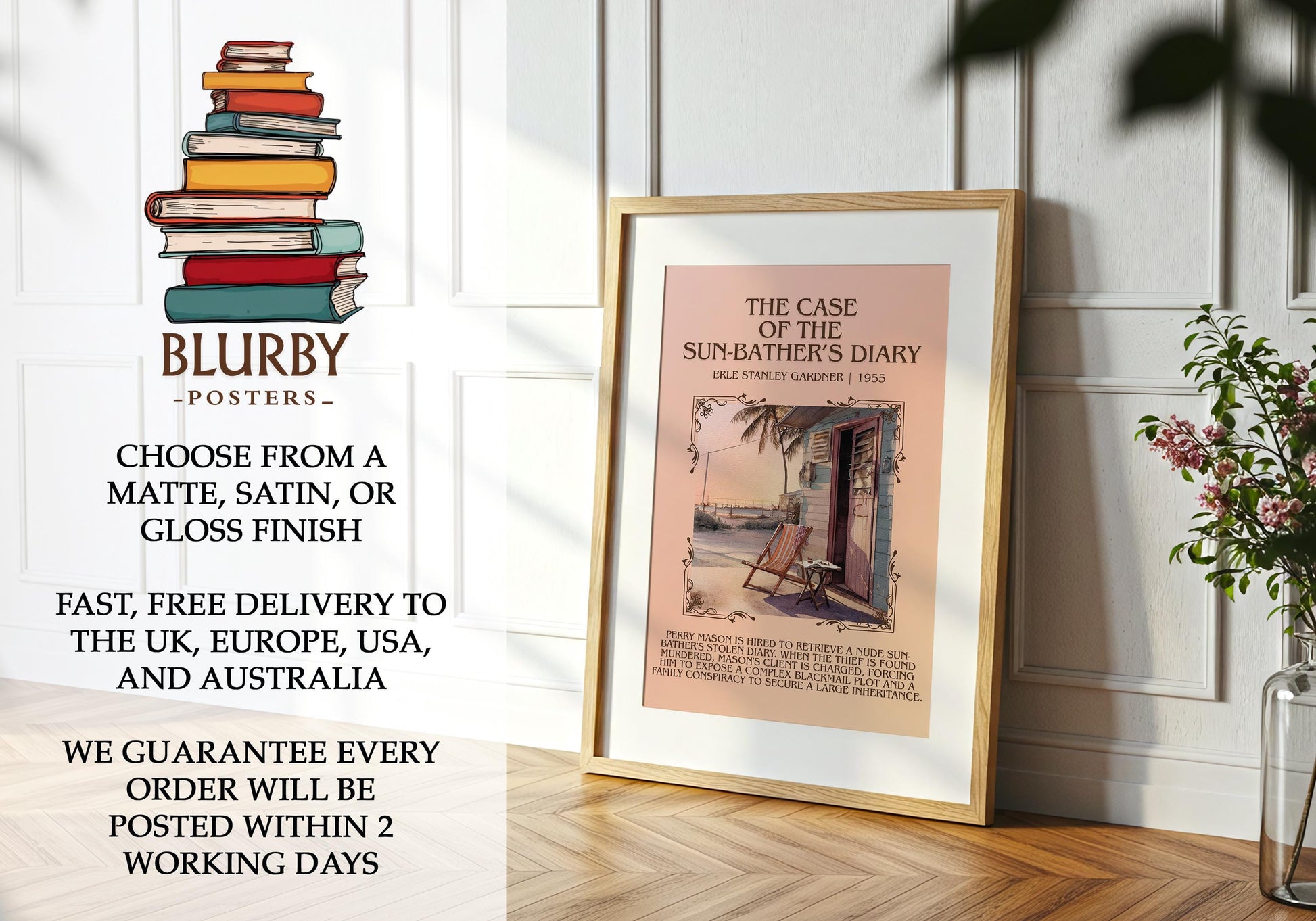The Case Of The Sun-Bather's Diary by Erle Stanley Gardner | Descriptive Book Poster | Blurby