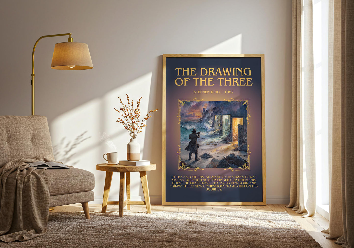 The Drawing Of The Three by Stephen King | Descriptive Book Poster | Blurby
