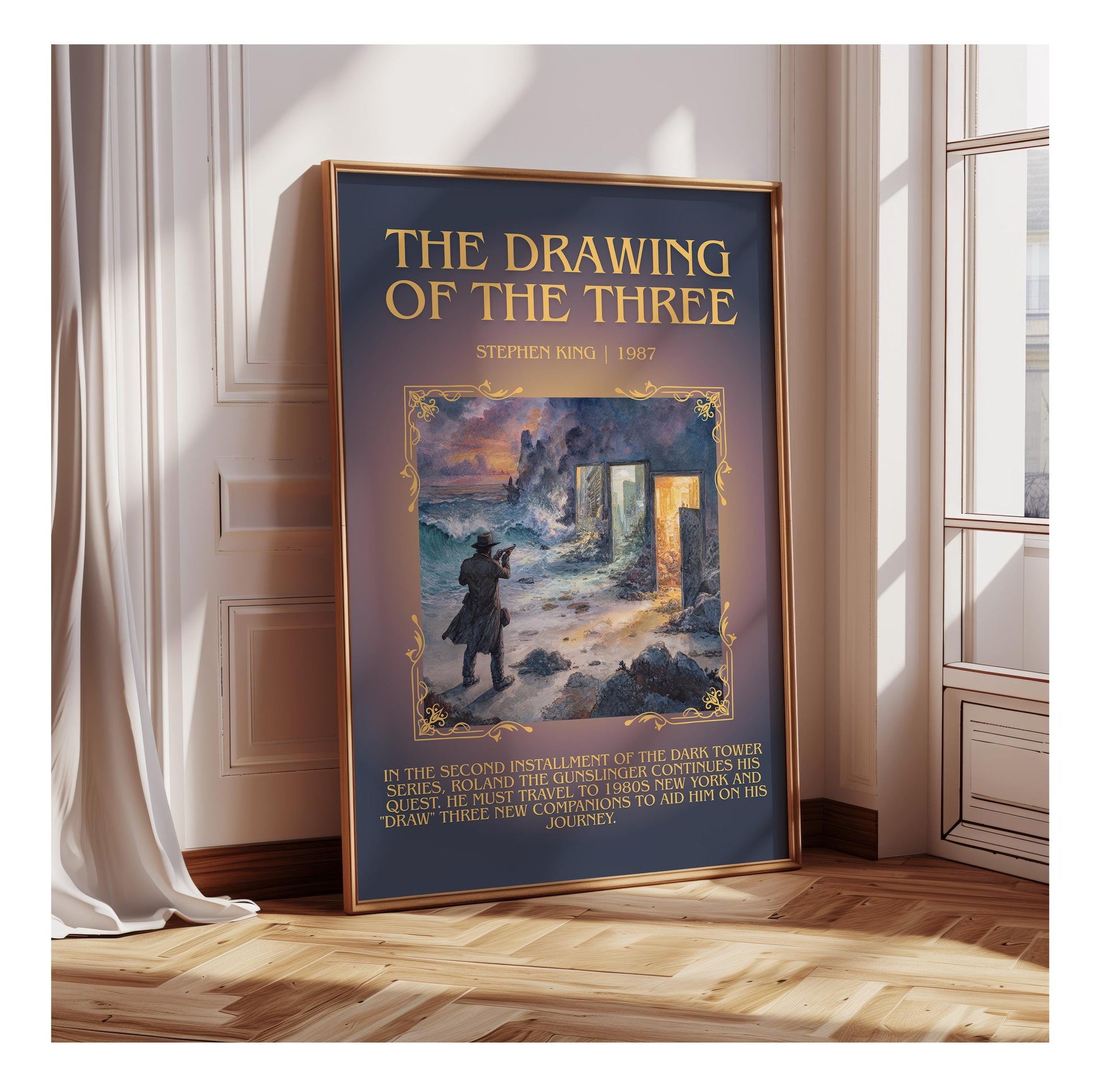 The Drawing Of The Three by Stephen King | Descriptive Book Poster | Blurby